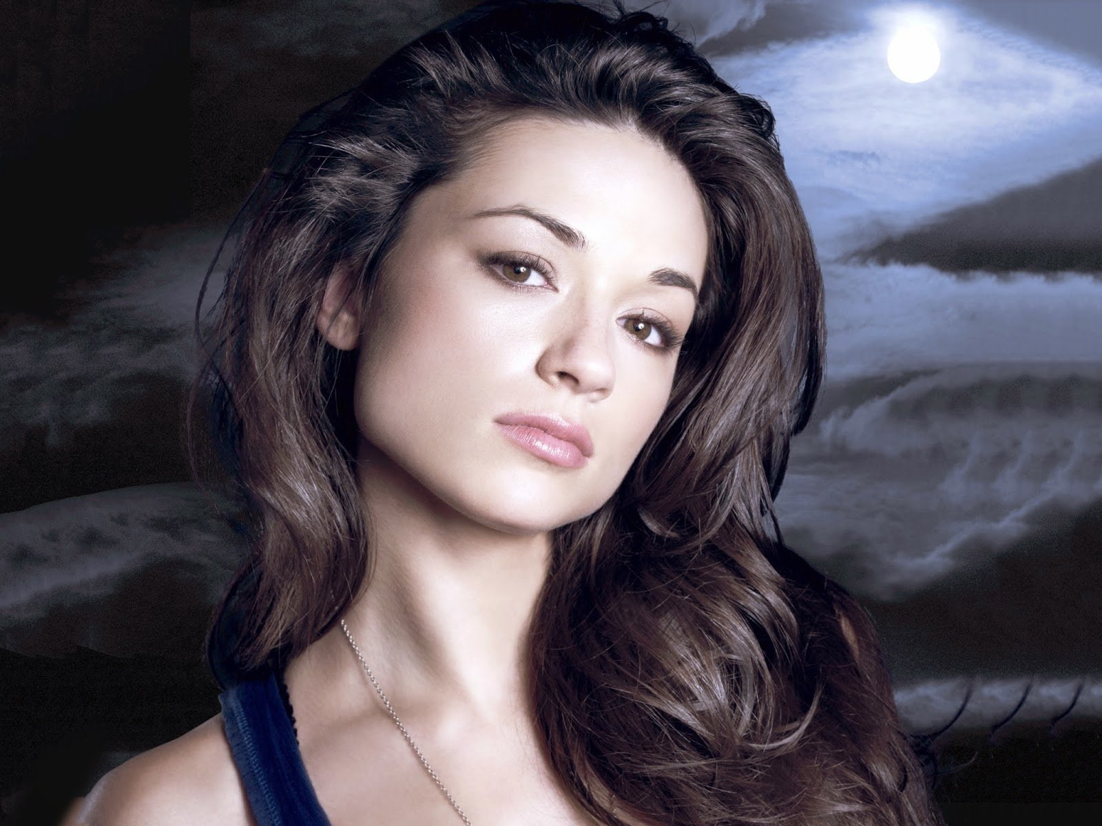 young adult, front view, real people, hair, brown hair, women, hairstyle, Actresses, portrait, beauty, 720P, make-up, one person, Crystal Reed, teenager, HD Wallpaper