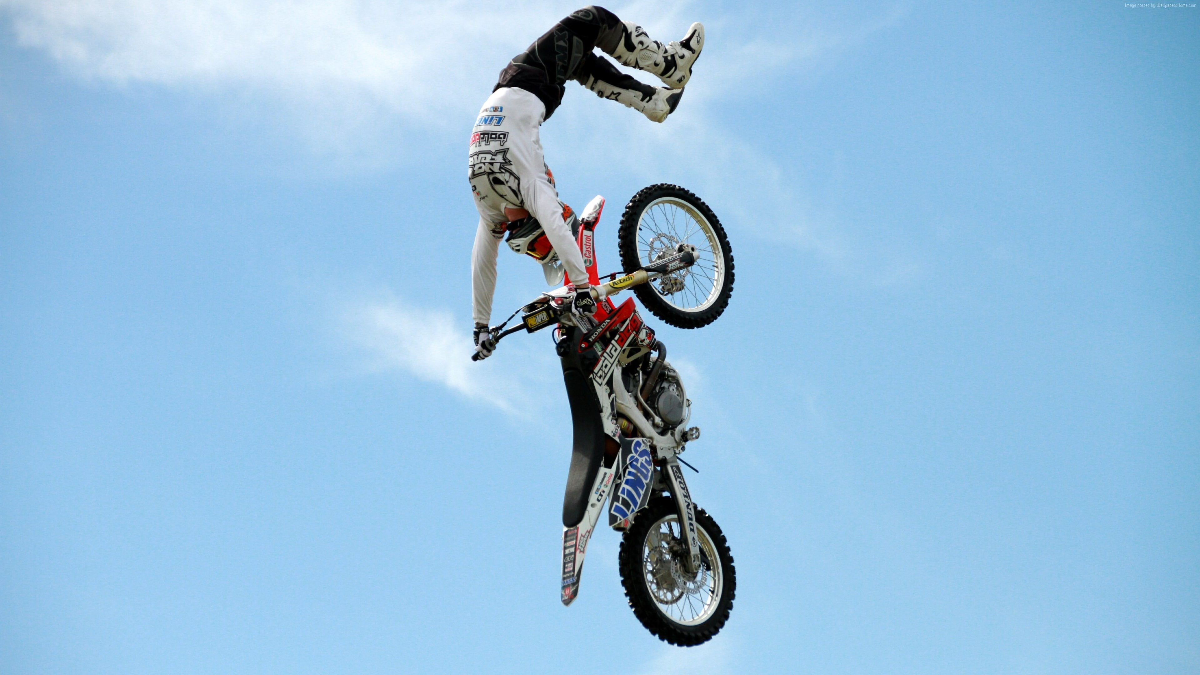 fmx, rider, style, motocross, 4K, HD Wallpaper