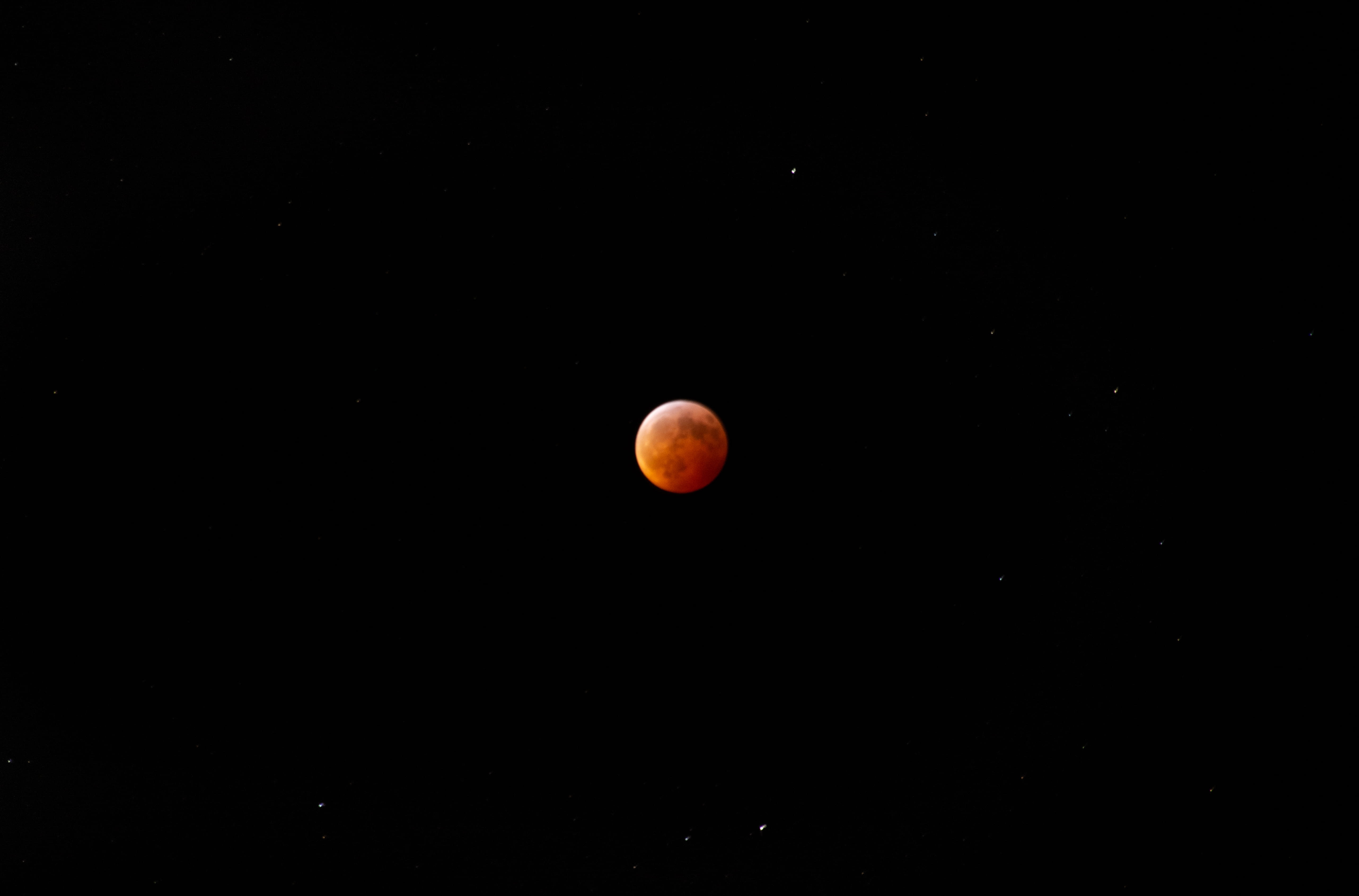 tranquility, universe, red, ocean, outer space, sky, nature, night, full moon, bloodmoon, natural phenomenon, space, space and astronomy, water, planetary moon, HD Wallpaper