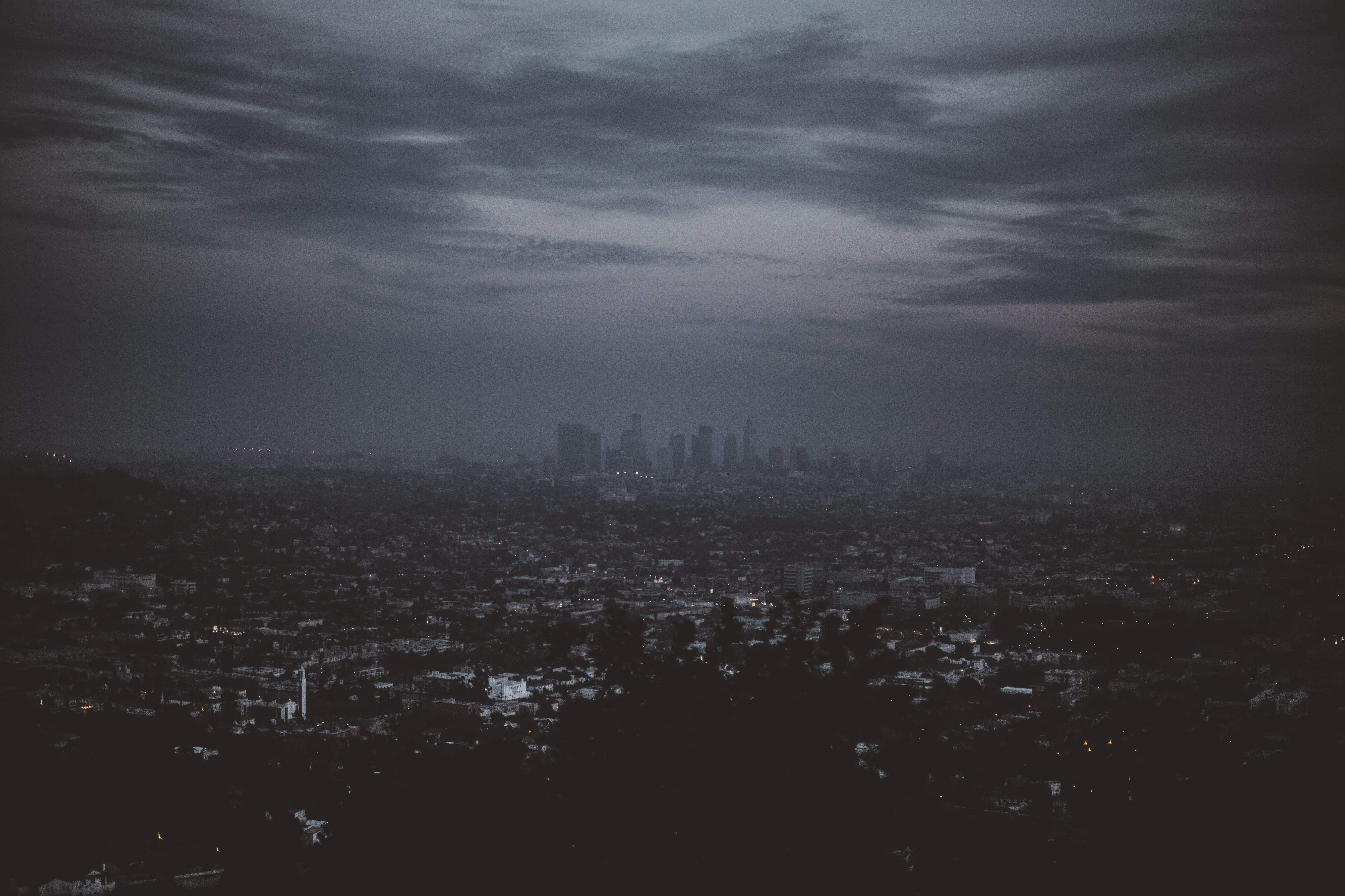 office building exterior, cityscape, los angeles, outdoors, dtla, griffith, building exterior, environment, nature, skyscraper, skyscrapper, citylights, HD Wallpaper