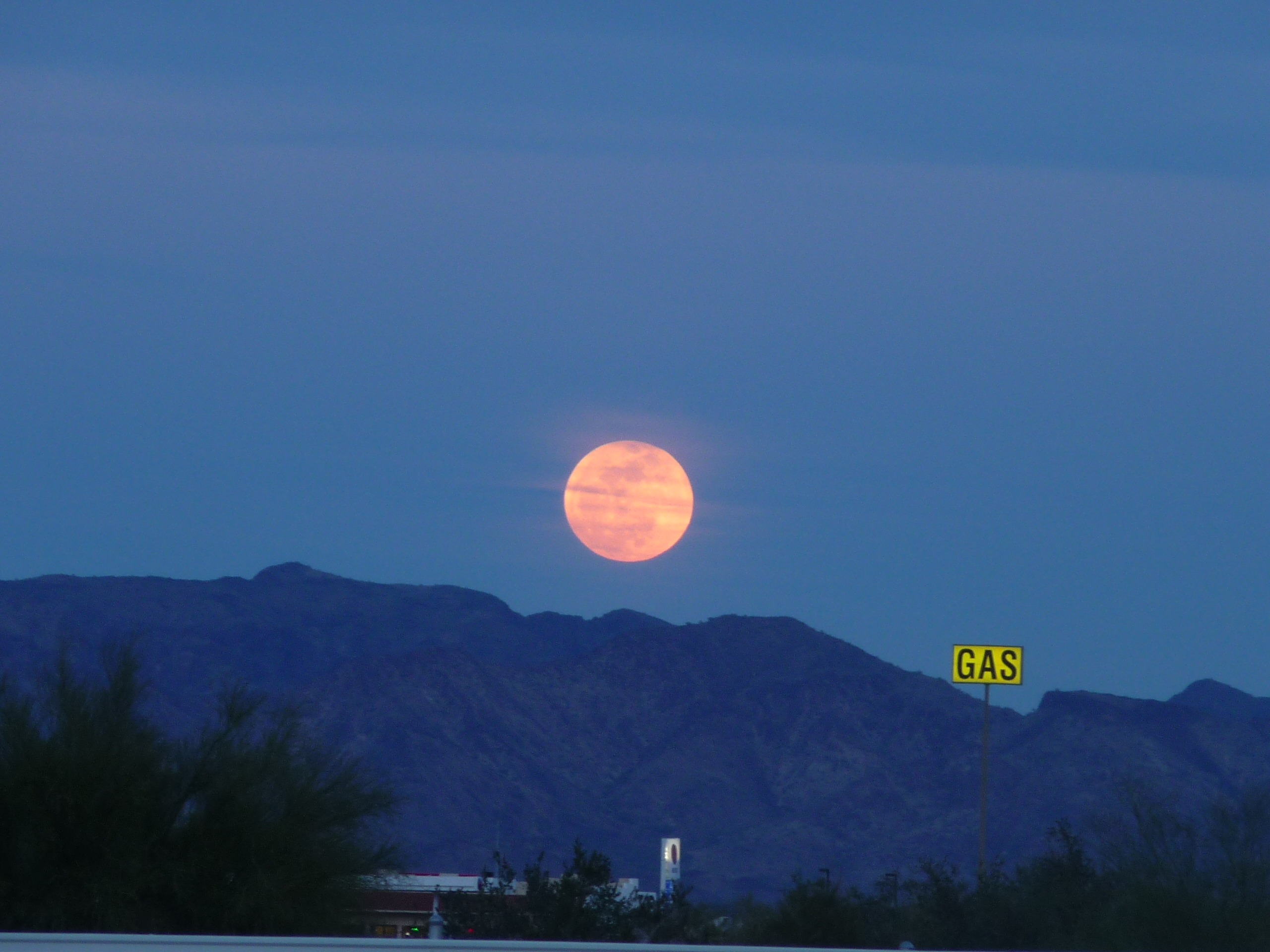 phases, harvest moon, full moon, blue, tranquil scene, plant, crater, arizona, astrology, space, apollo, range, mountain range, beauty in nature, astro, HD Wallpaper