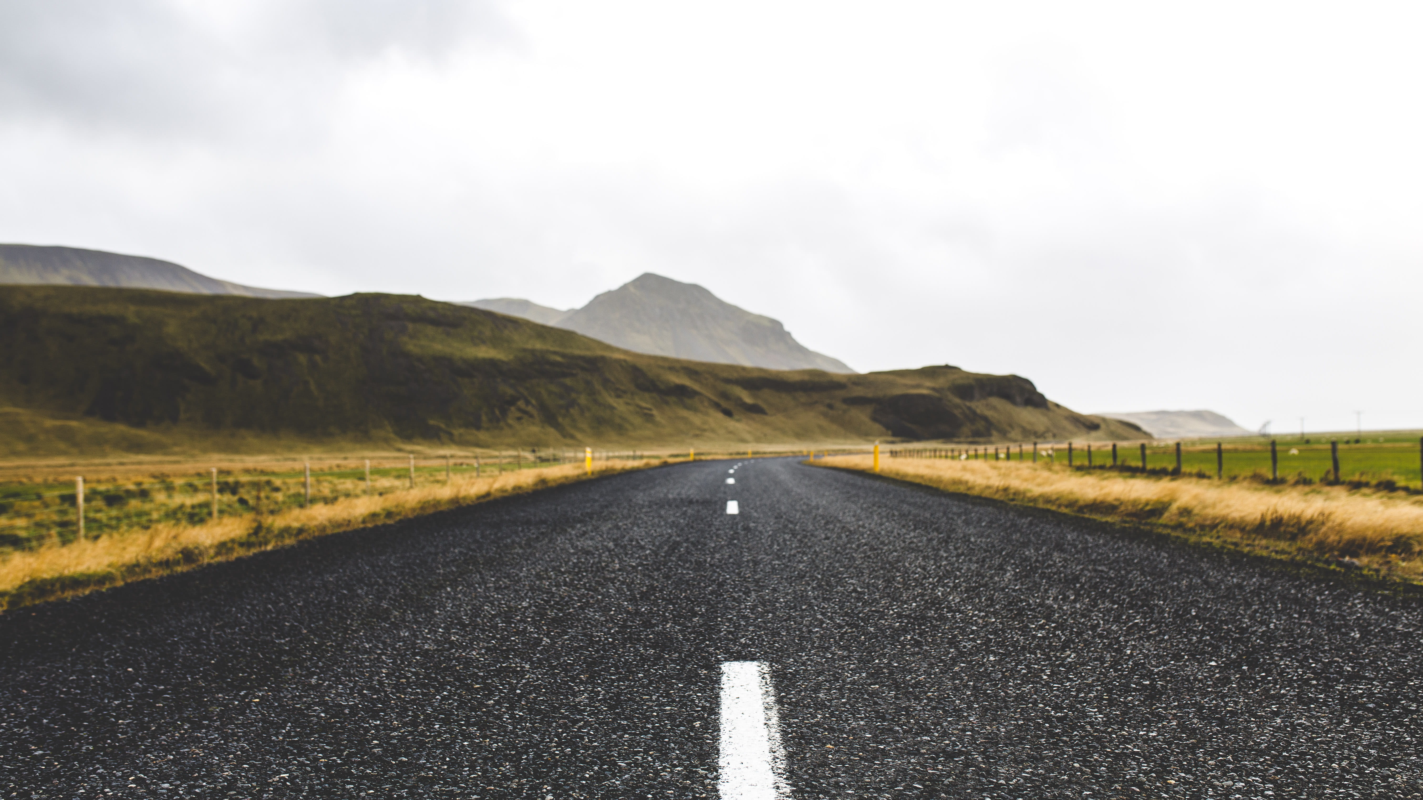travel Locations, vanishing Point, surface level, environment, non-Urban Scene, sky, journey, travel, straight, symbol, day, dividing Line, mountain, gray, HD Wallpaper