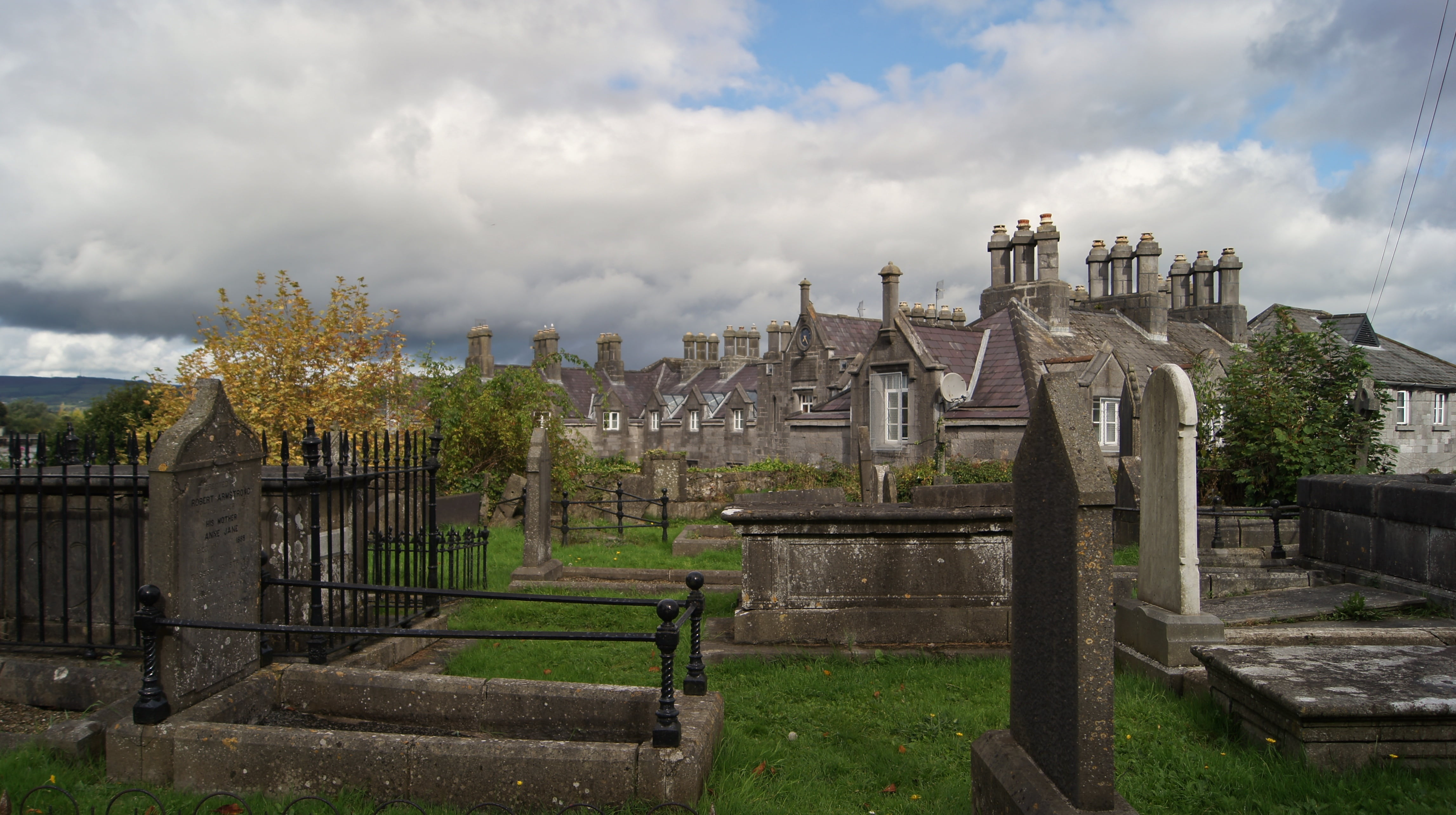 ireland, burial, tree, religious, architecture, grass, scenic, celtic, outdoors, landscape, irish, sky, 4K, history, christian, graveyard, catholic, cemetery, HD Wallpaper