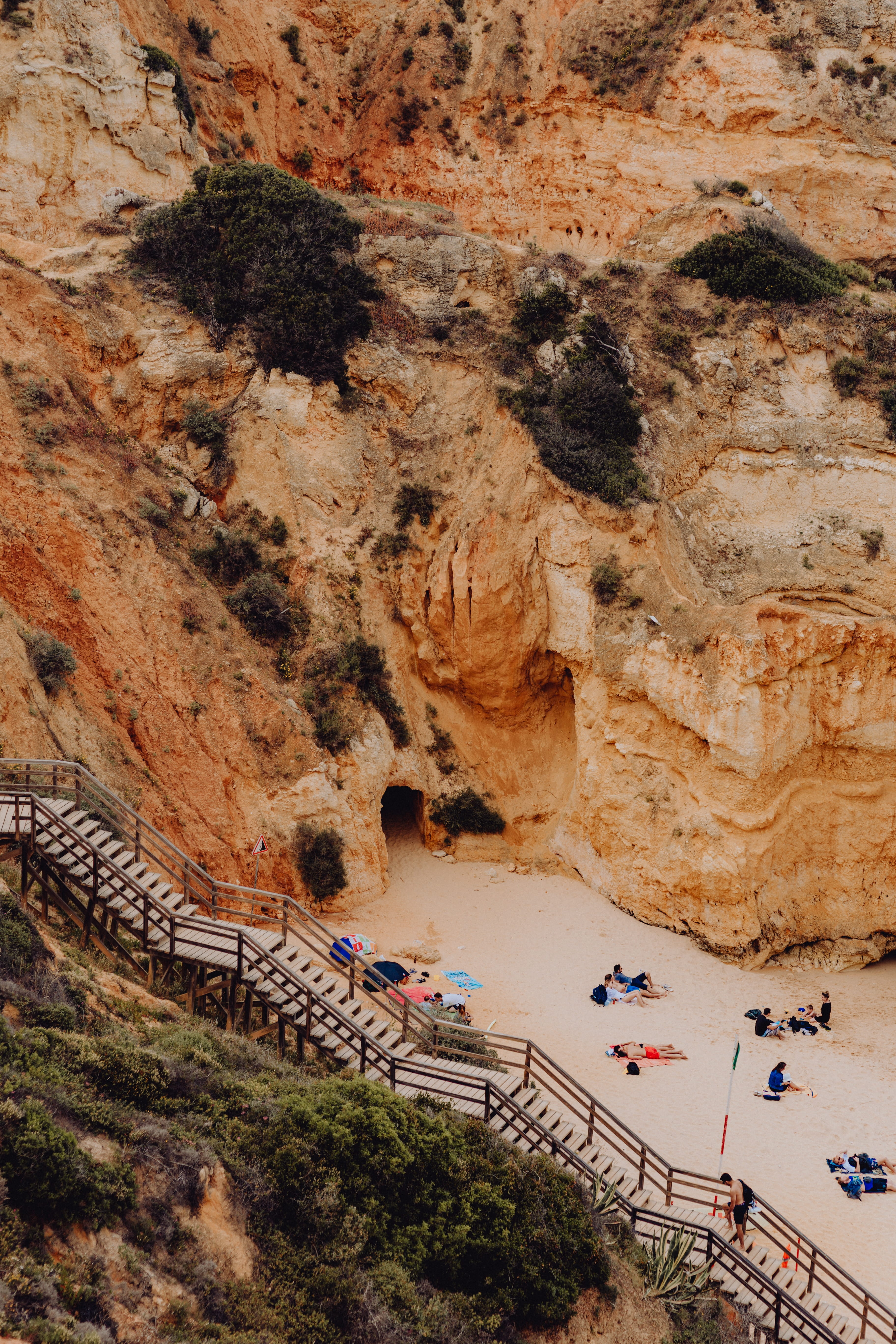 summer, land, beauty in nature, architecture, day, waterscape, Europe, nature, beach, Lagos, built structure, rock, portugal, 5K, ocean, vacation, vacations, Phone HD Wallpaper