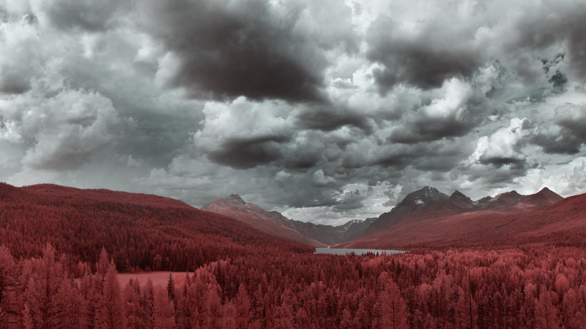 landscape, outdoors, non-urban scene, day, beauty in nature, nature, mountain, ominous, plant, photography, scenics - nature, storm, no people, travel, HD Wallpaper