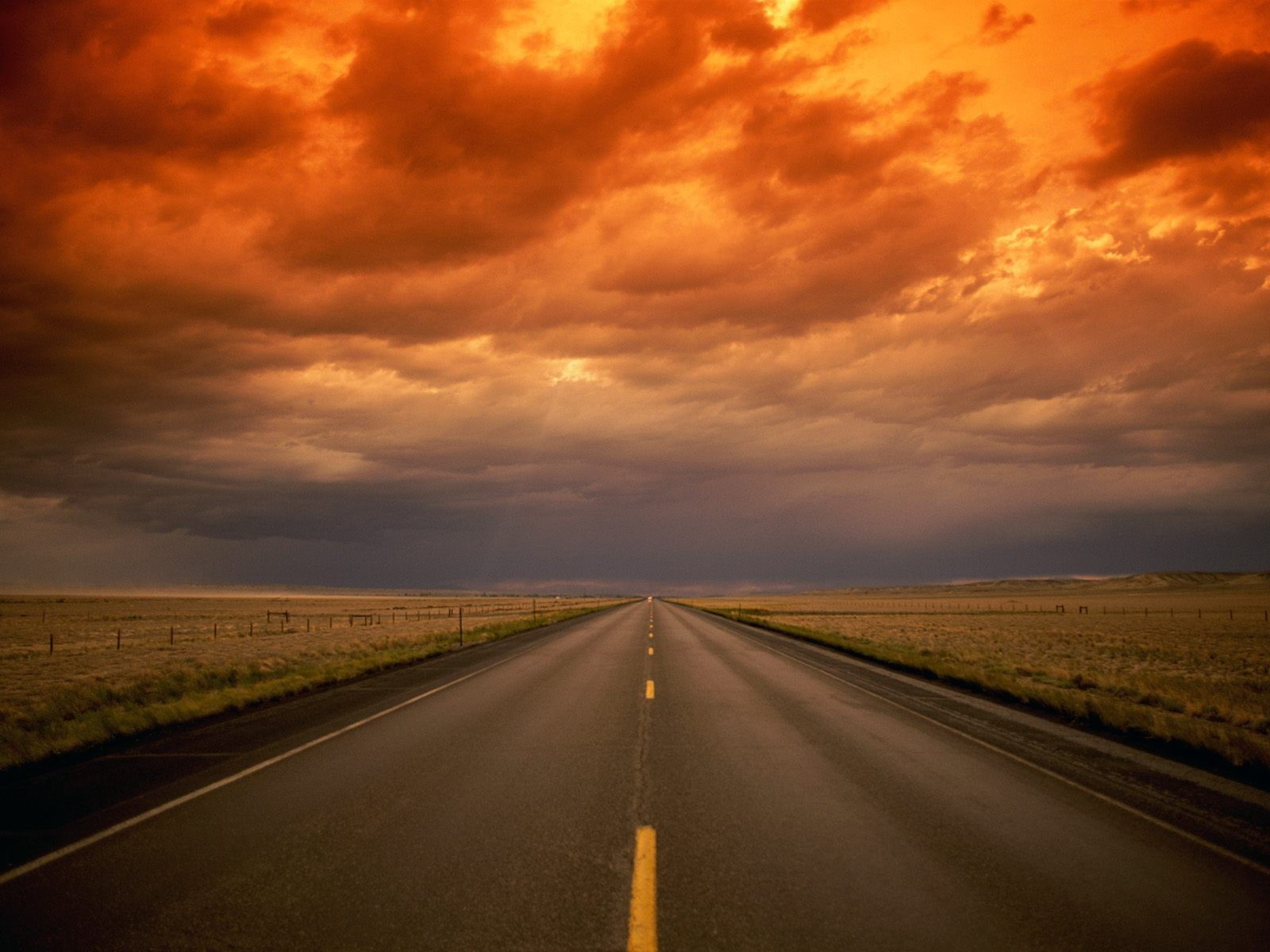 overcast, road, long road, 720P, clouds, landscape, HD Wallpaper