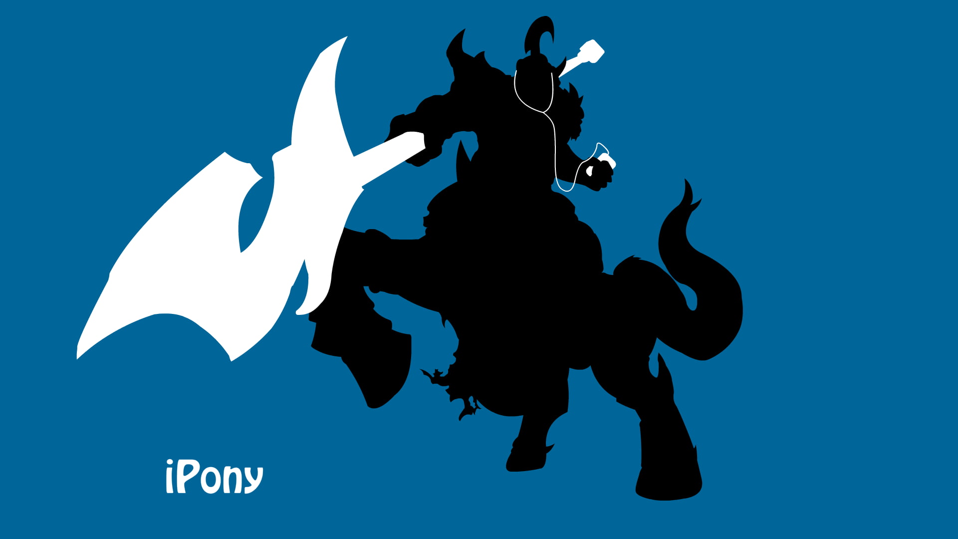 blue, League of Legends, holding, 1080P, communication, silhouette, music, sign, representation, full length, people, male likeness, centaur, human representation, HD Wallpaper