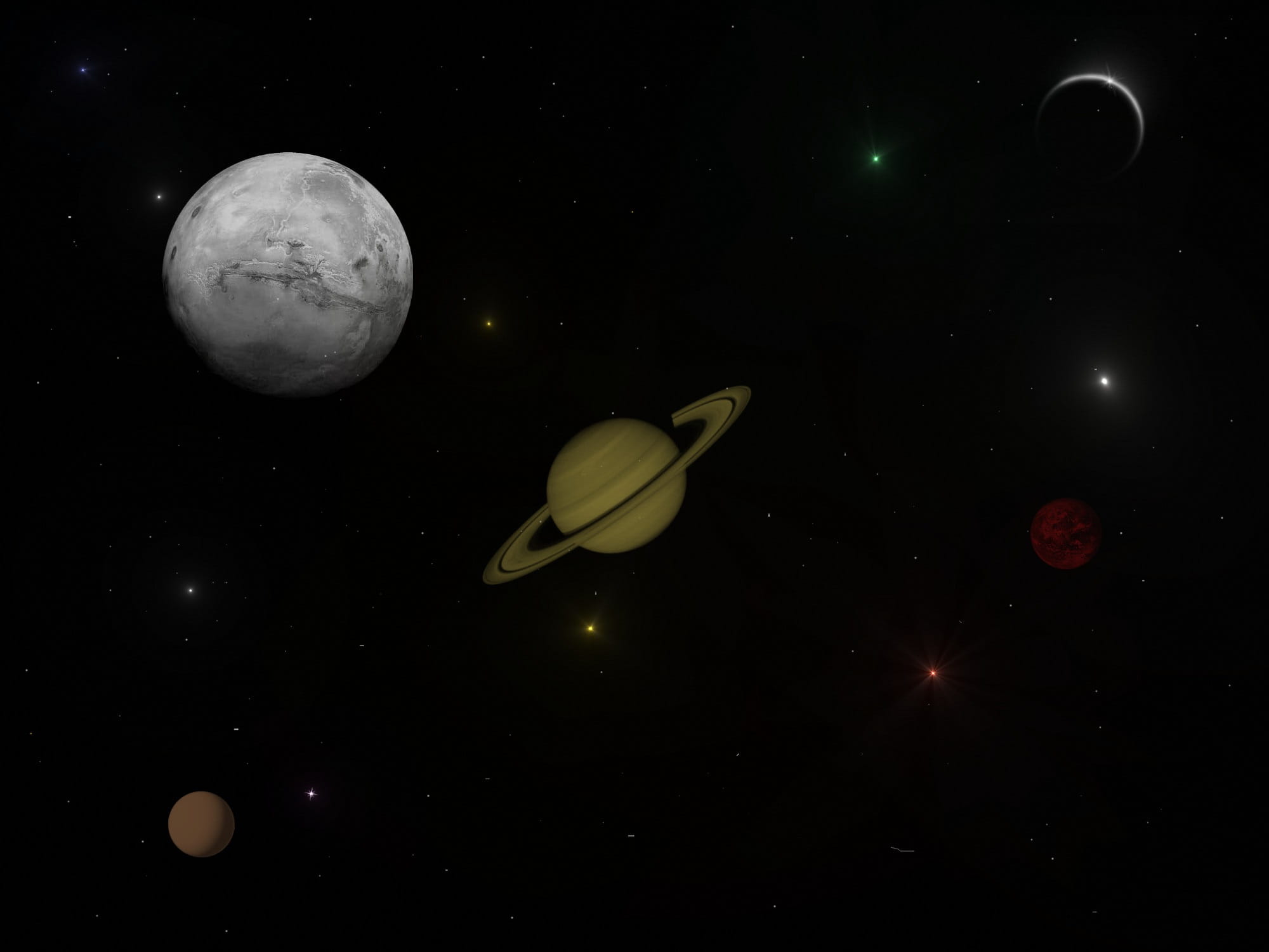 space exploration, exploration, night, science, outdoors, animal themes, saturn, moon, black background, space, nature, star - Space, Good Evening, backgrounds, HD Wallpaper