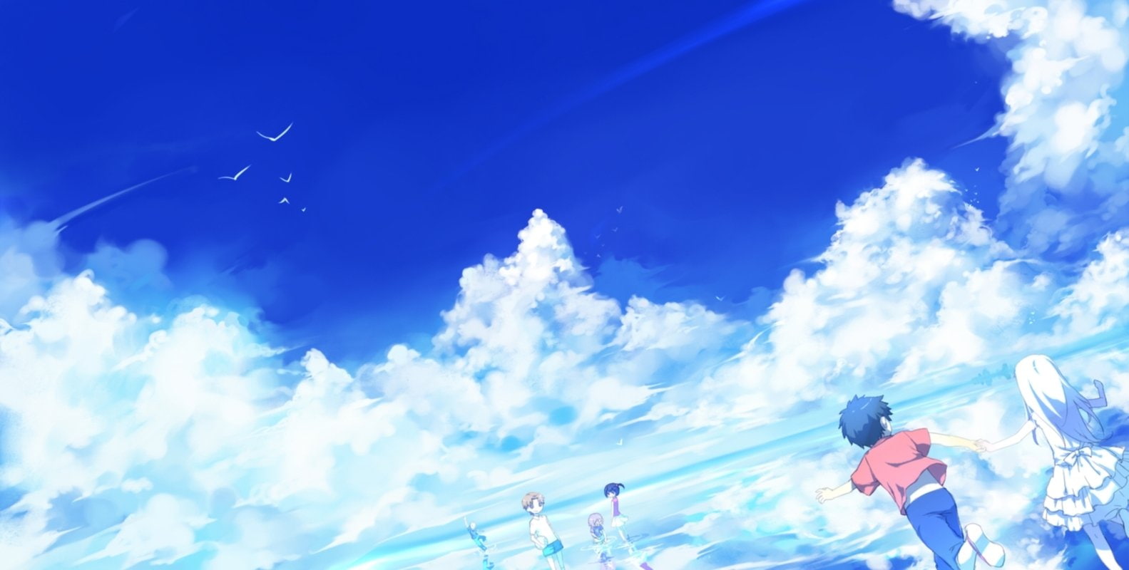 body, Atsumu Matsuyuki, Jinta Yadomi, water, Meiko Honma, Anohana, Tetsudou Hisakawa, 720P, Anime, six, illustration, Naruko Anjou, standing, characters, HD Wallpaper