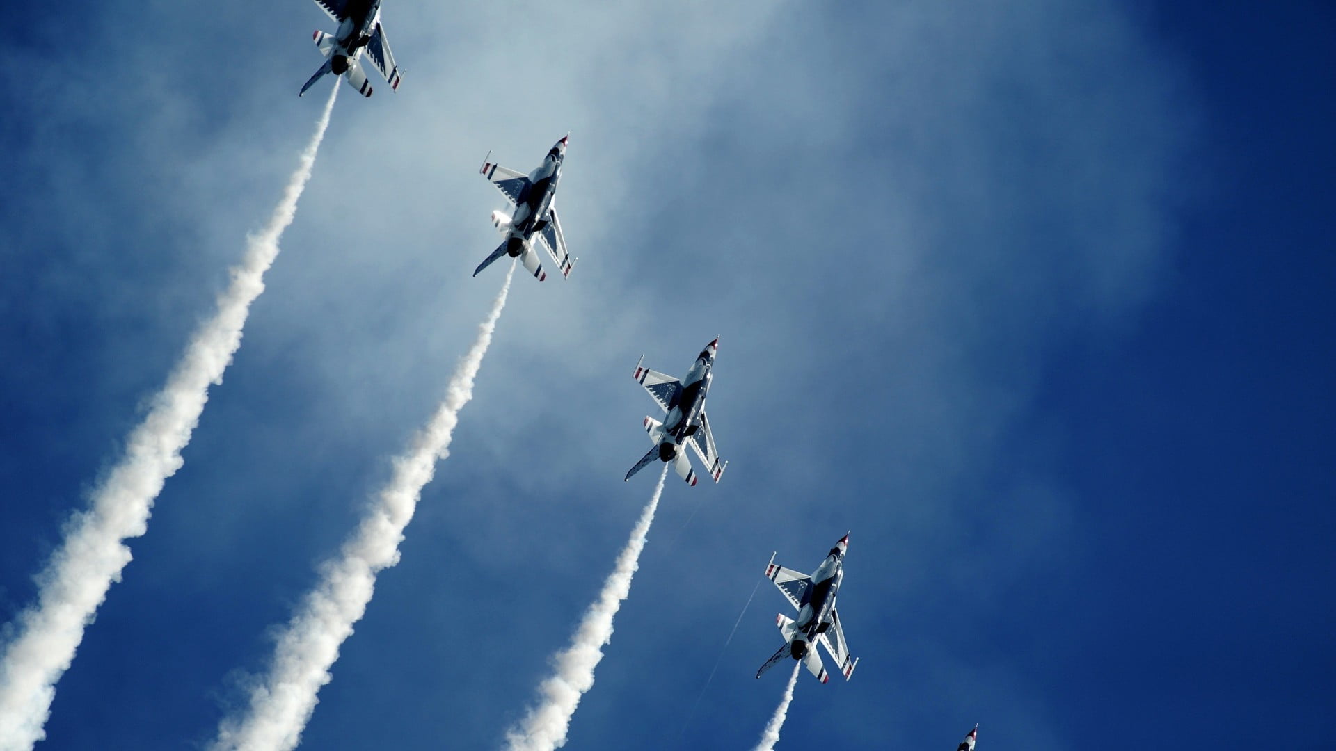 navy, low angle view, sky, thunderbirds, airshow, cloud - sky, nature, on the move, military, outdoors, order, cooperation, white, mode of transportation, HD Wallpaper