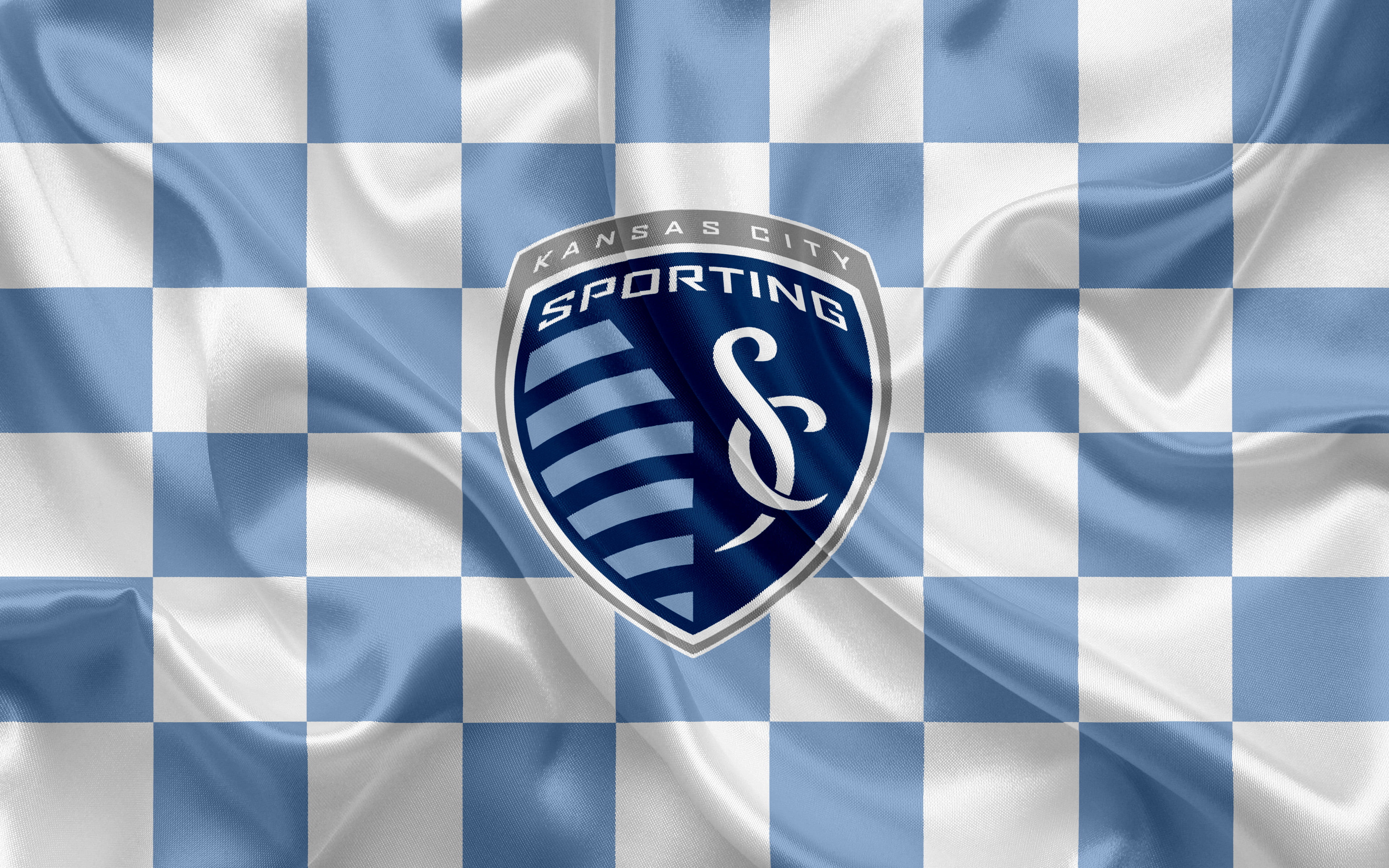 Soccer, MLS, 4K, Sporting Kansas City, Emblem, Logo, HD Wallpaper