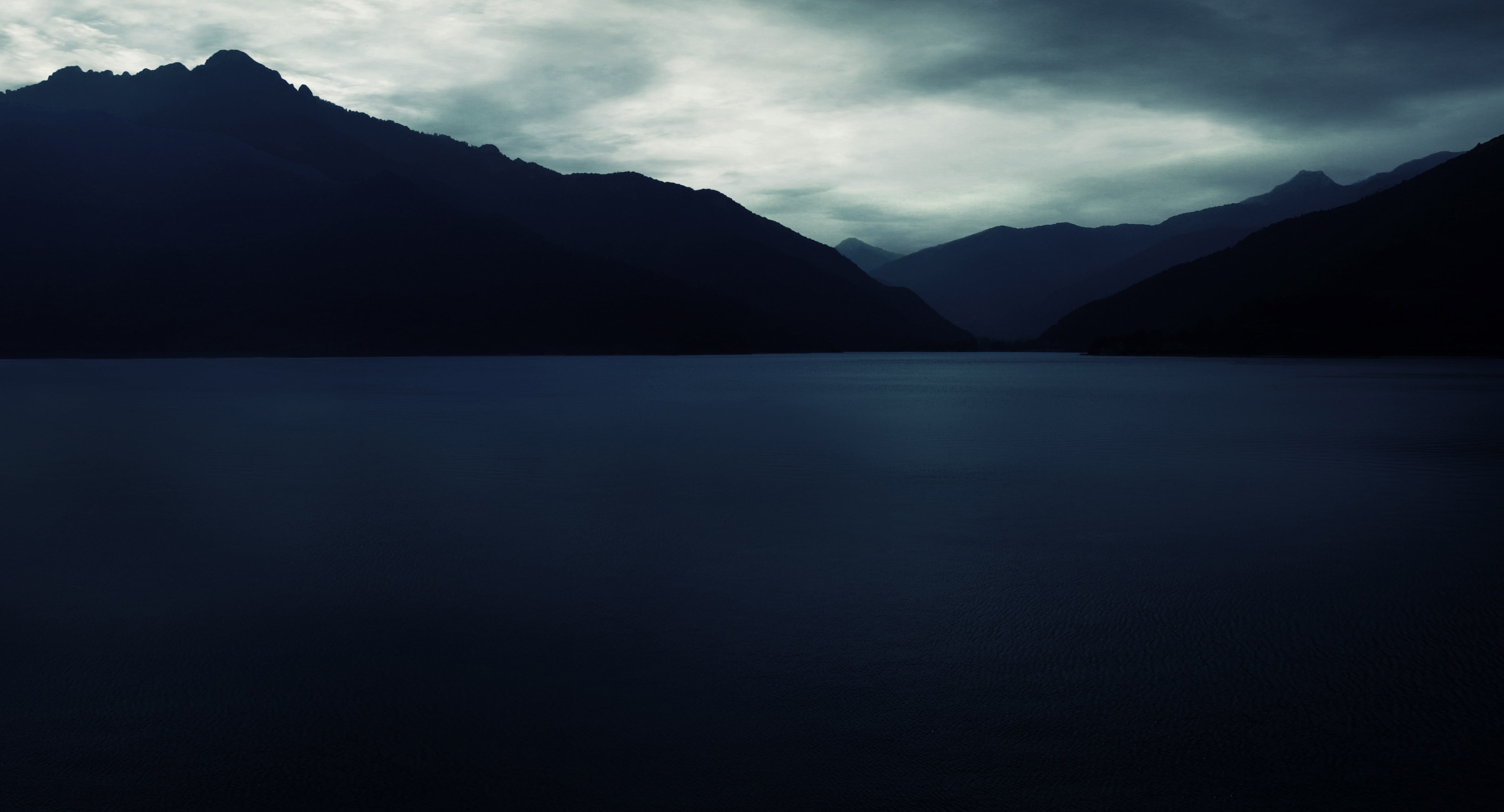 mountain, calm, mountain peak, non-urban scene, lake, landscape, reflection, beauty in nature, water, body, mountain range, waterfront, cloud - sky, sky, HD Wallpaper