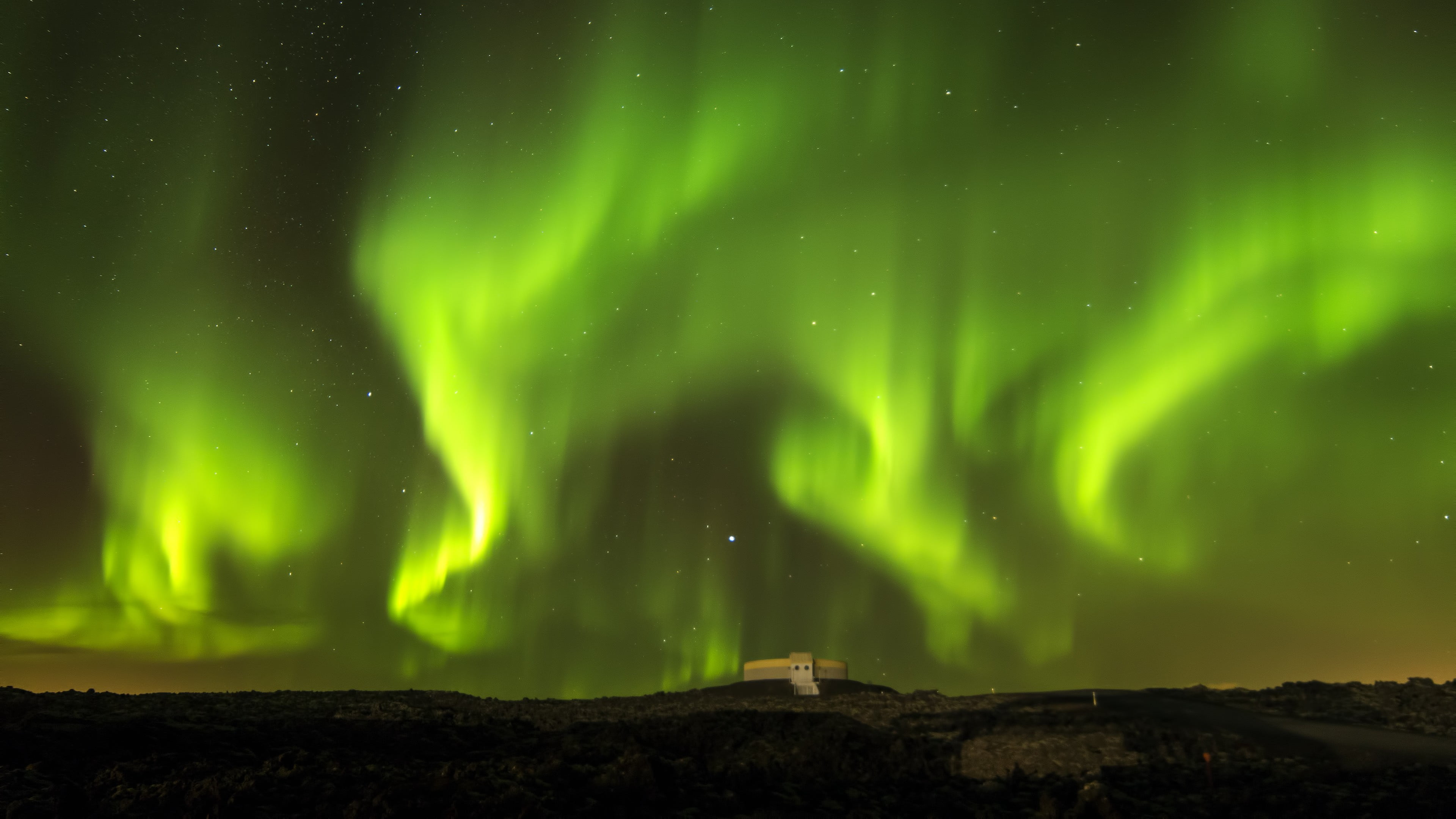tranquility, landscape, astronomy, space, dramatic sky, cold temperature, environment, 4K, night, aurora, aurorae, nature, sky, tranquil scene, idyllic, HD Wallpaper
