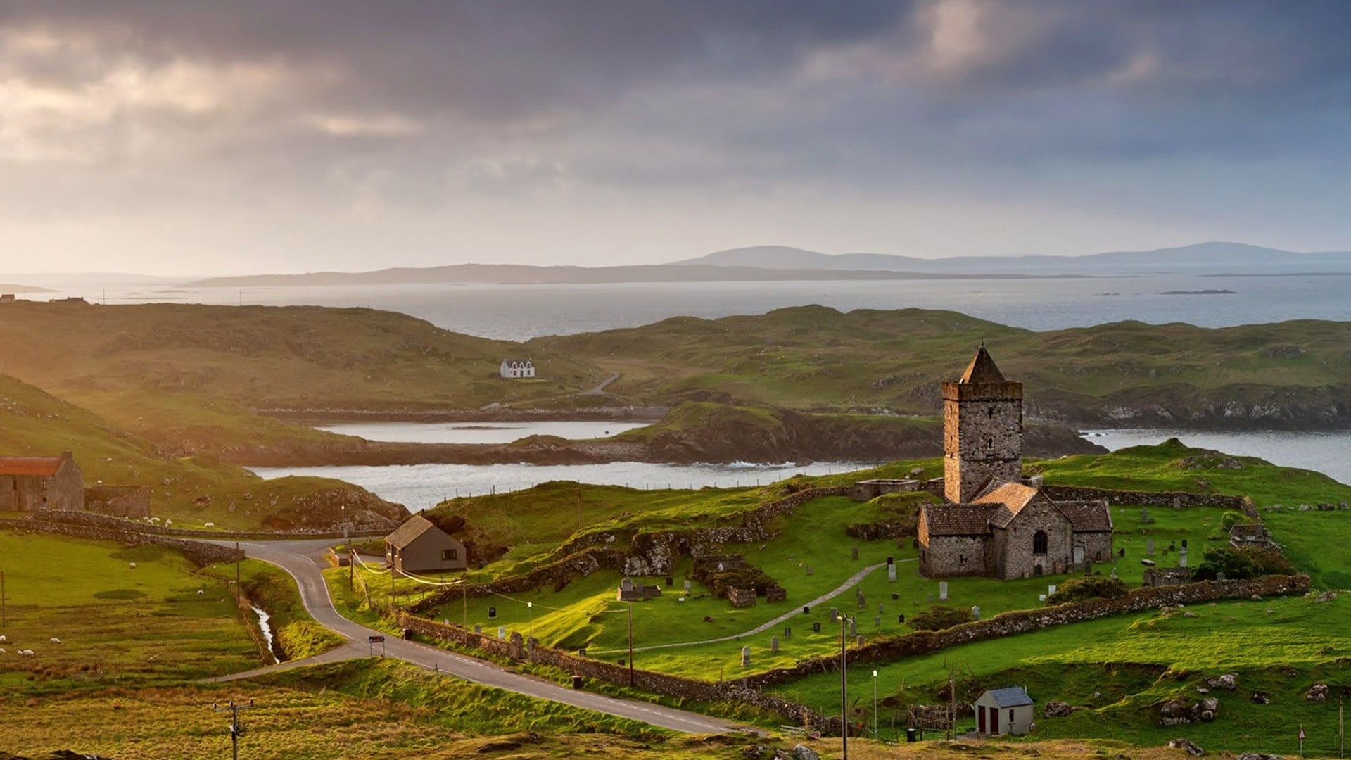 history, travel, house, church, beauty in nature, photography, hills, the past, sky, religion, building exterior, building, 1080P, architecture, outdoors, HD Wallpaper