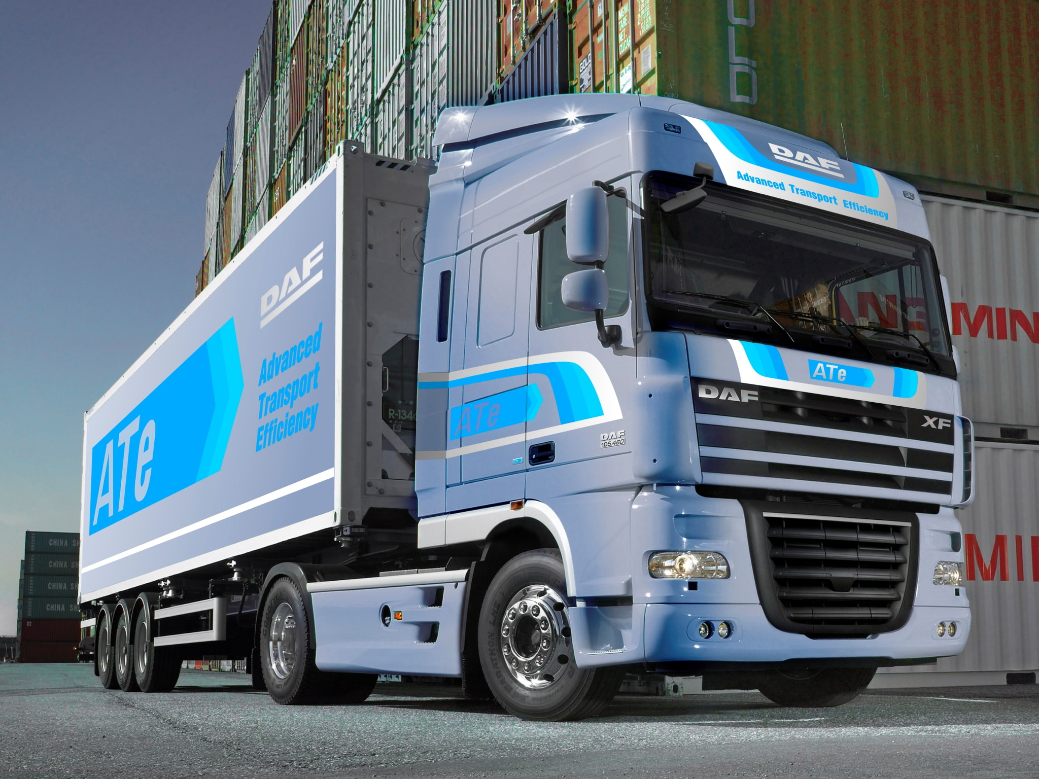 tractor, 2011, 1080P, daf, ate, xf105, semi, HD Wallpaper
