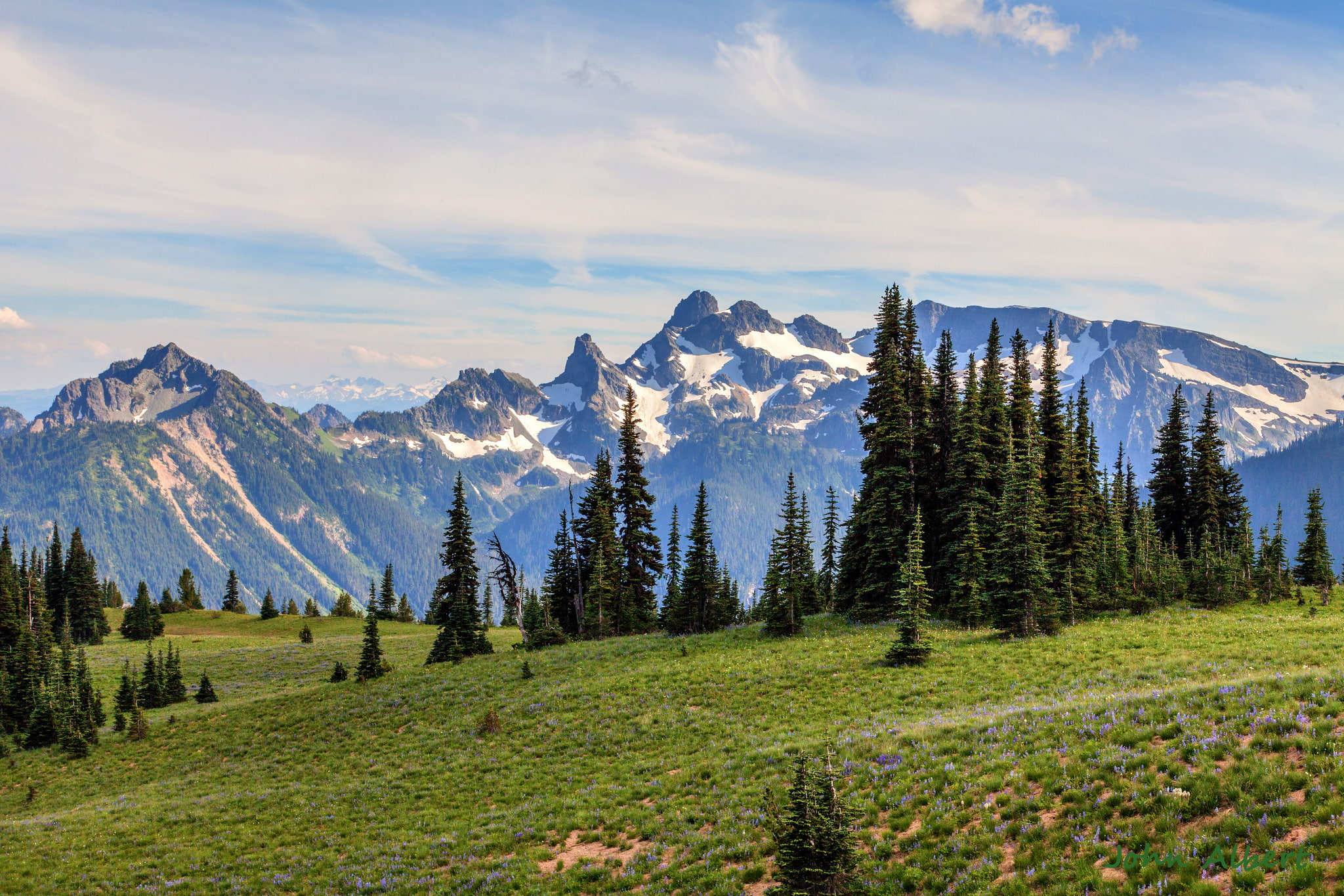 ate, 1080P, Mount Rainier National Park, mountains, Washington, USA, morning, HD Wallpaper
