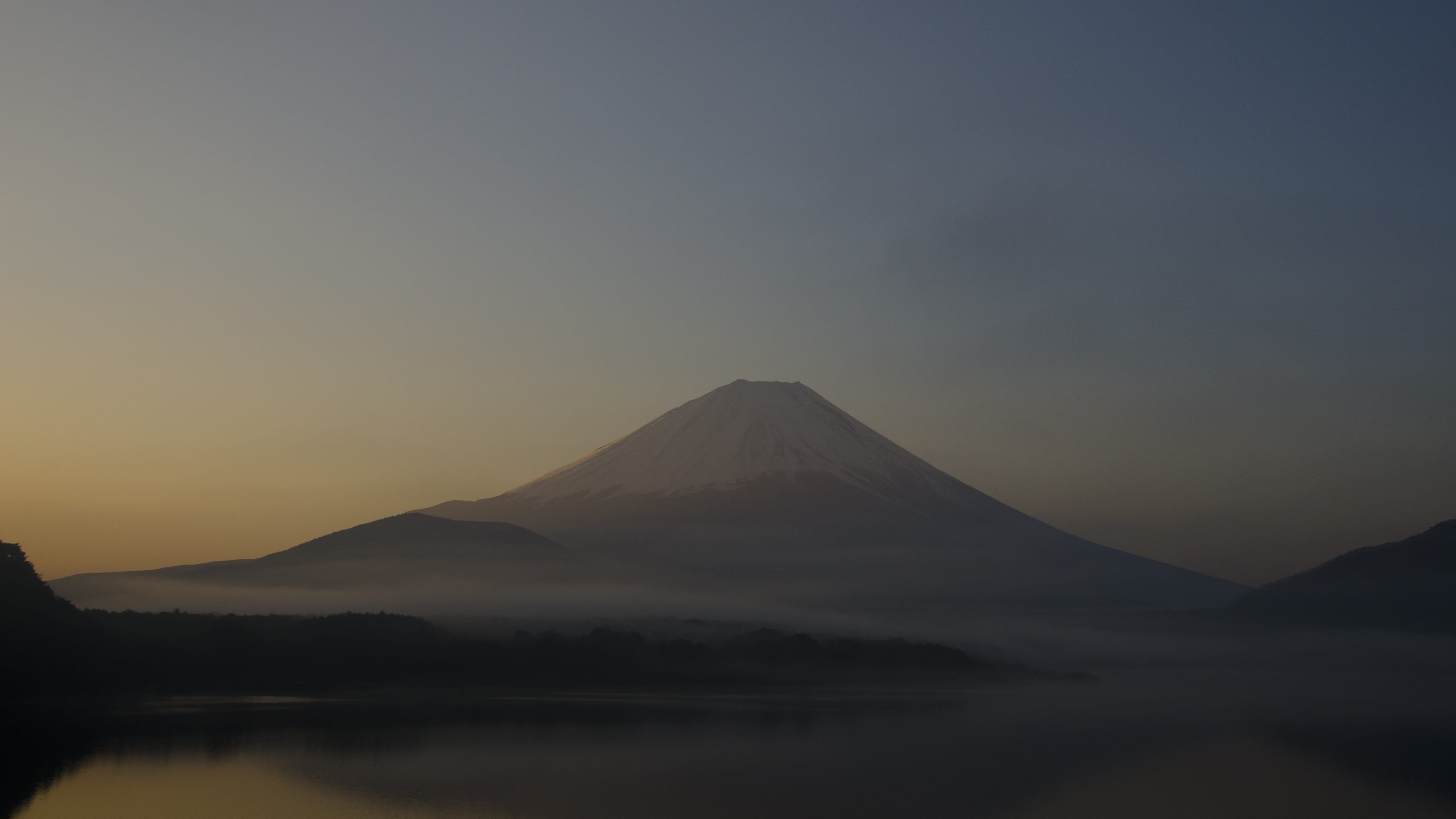 beauty in nature, landscape, lake, cloud, 4K, early morning, nature, japan, mt fuji, tranquility, idyllic, tourism, mountain, water, mountain peak, non-urban scene, HD Wallpaper