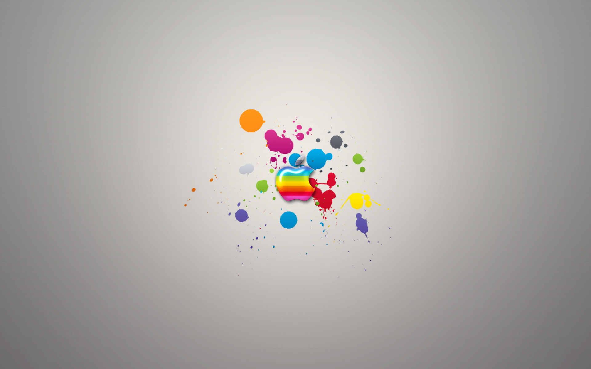1080P, glassy, apple, colors, HD Wallpaper