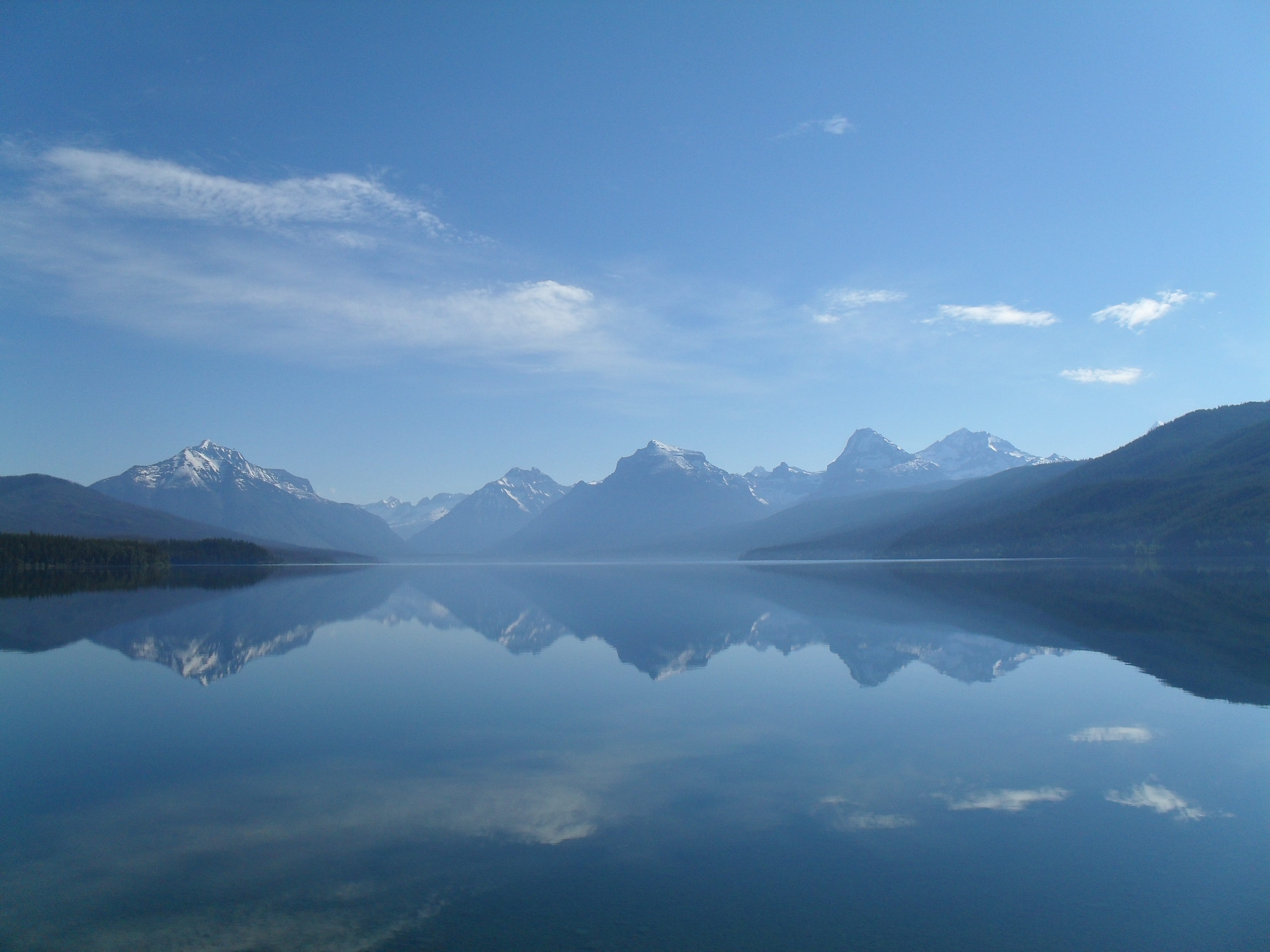 national park, 2K, body, non-urban scene, summer, outdoors, lake, color Image, reflection, body of water, mirror, environment, photo, day, mountain Range, HD Wallpaper