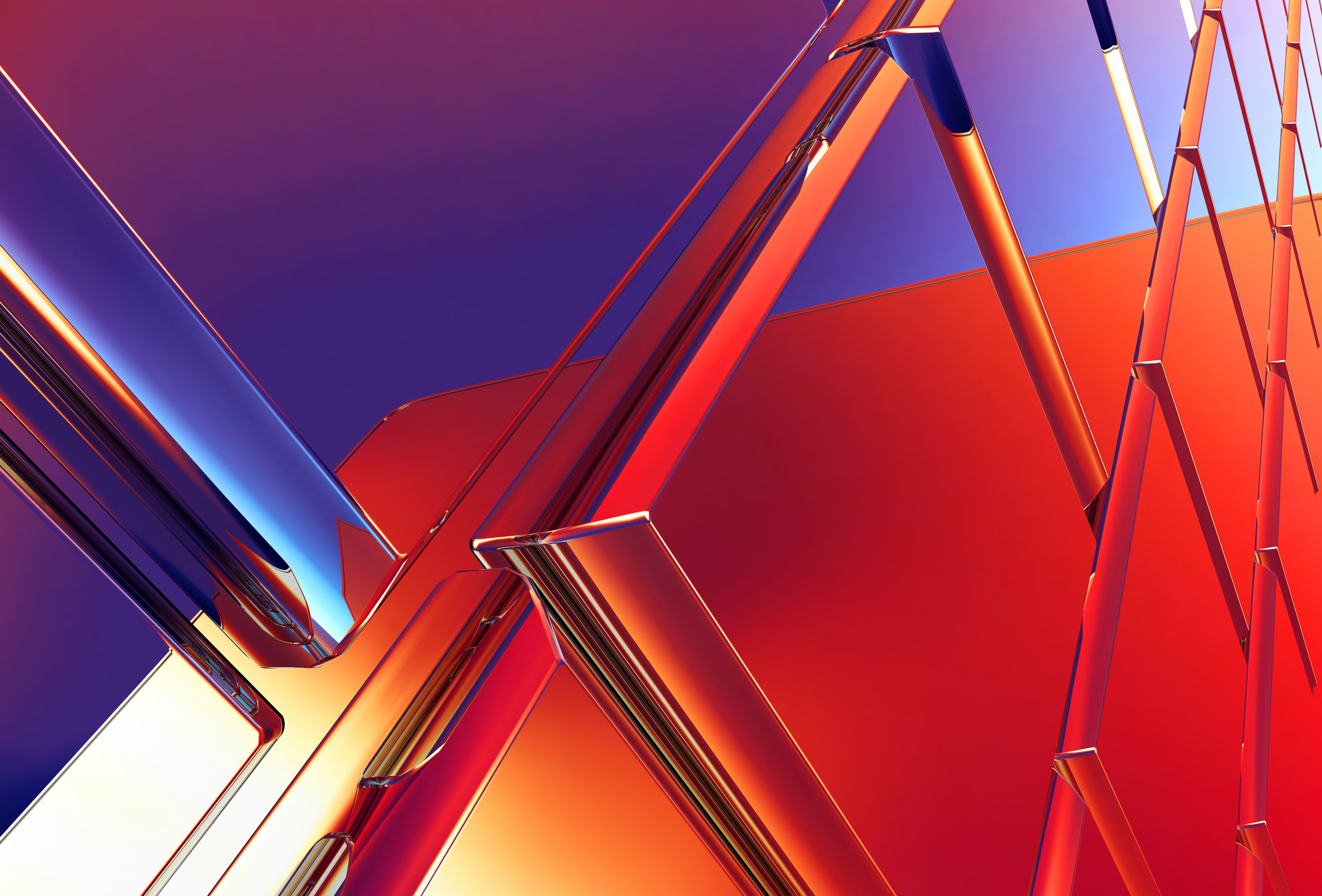 Glassy, 4K, Model, 3D, 2K, Structure, HD Wallpaper
