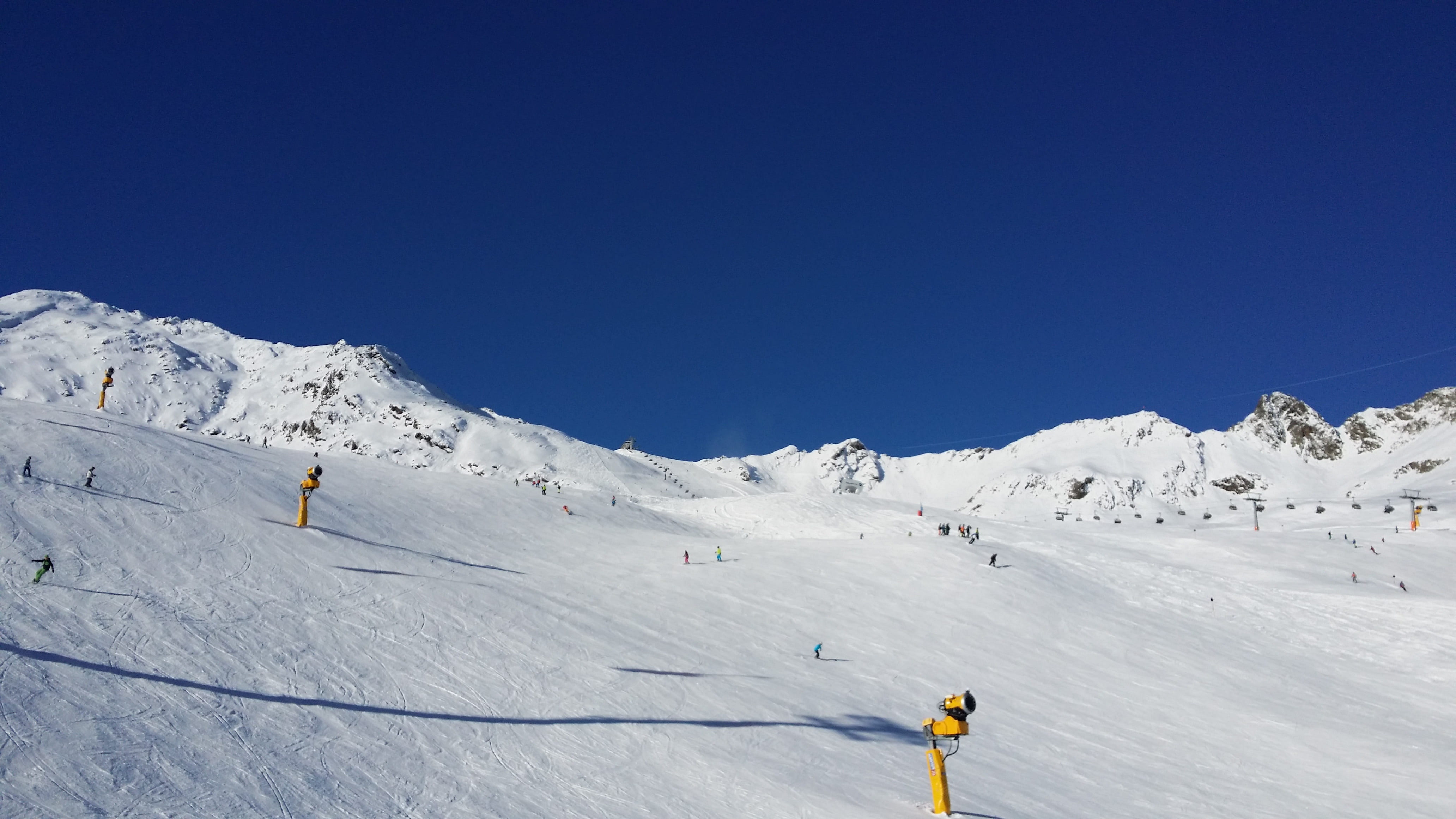 leisure activity, powder snow, tyrol, panorama, beauty in nature, sky, alpine, chairlift, vacations, snowfall, nature, deep snow, mountain range, snow landscape, HD Wallpaper
