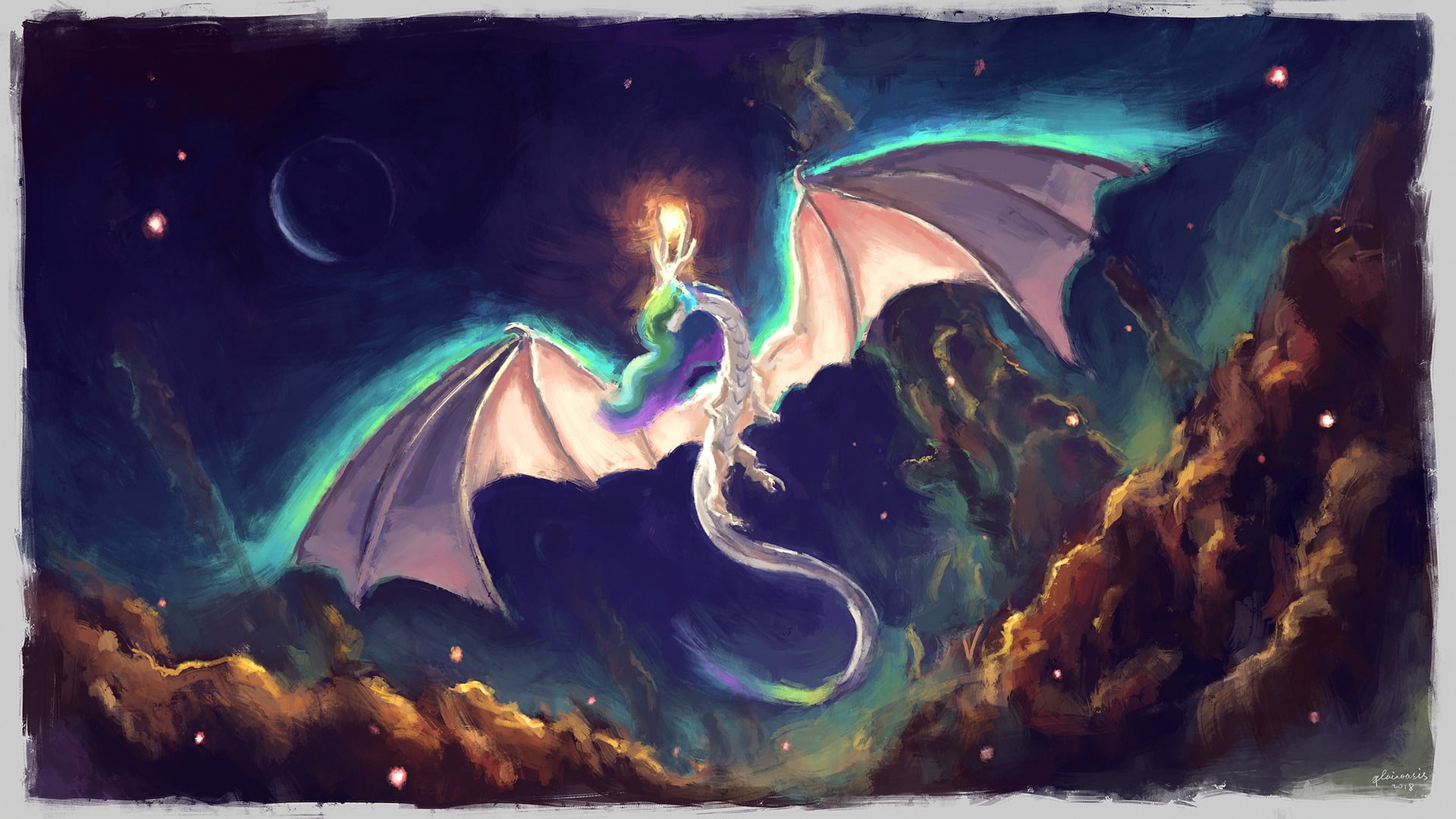 TV Show, Dragon, 1080P, My Little Pony: Friendship is Magic, Princess Celestia, HD Wallpaper