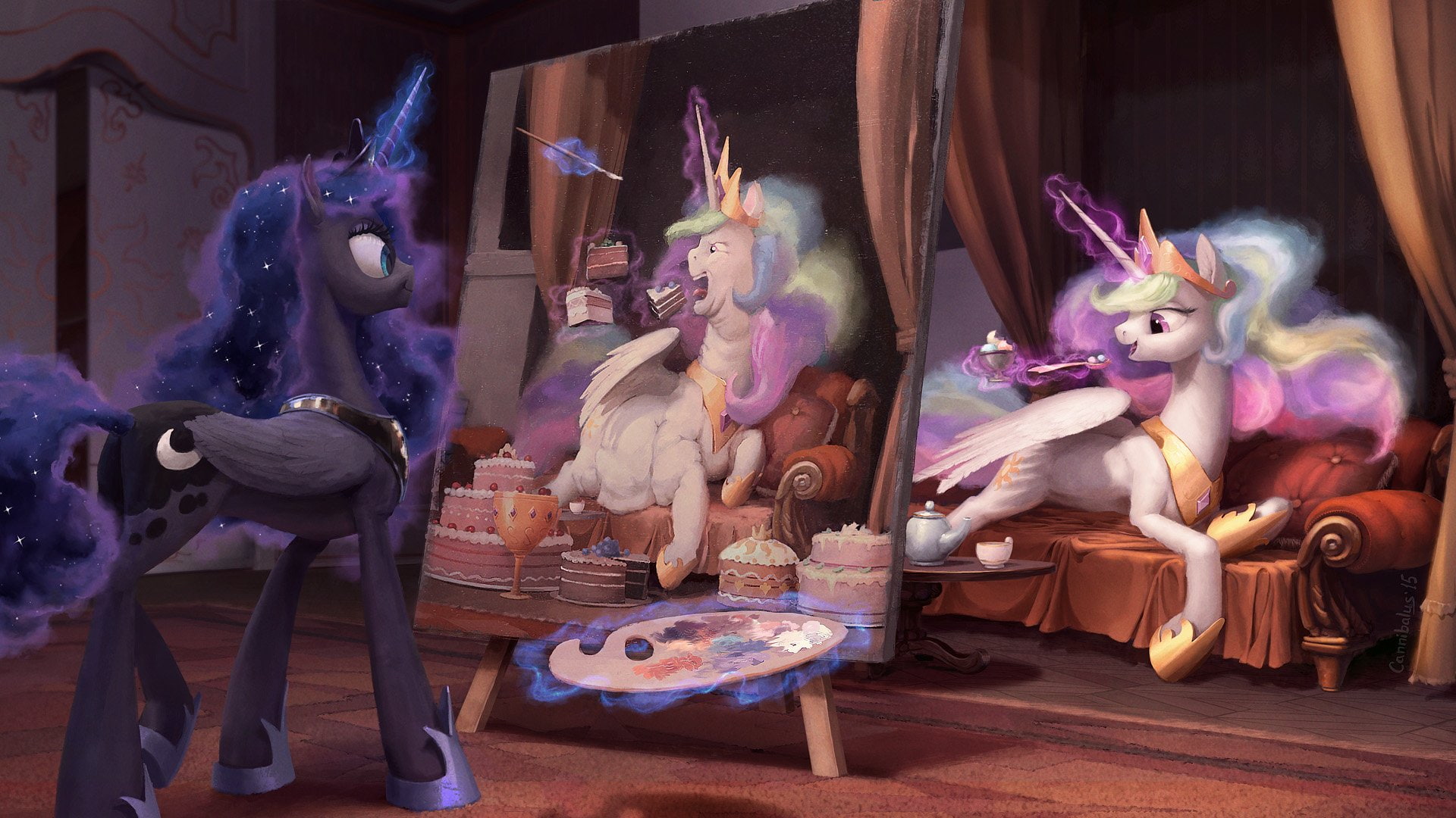Princess Celestia, 1080P, TV Show, Princess Luna, My Little Pony: Friendship is Magic, HD Wallpaper