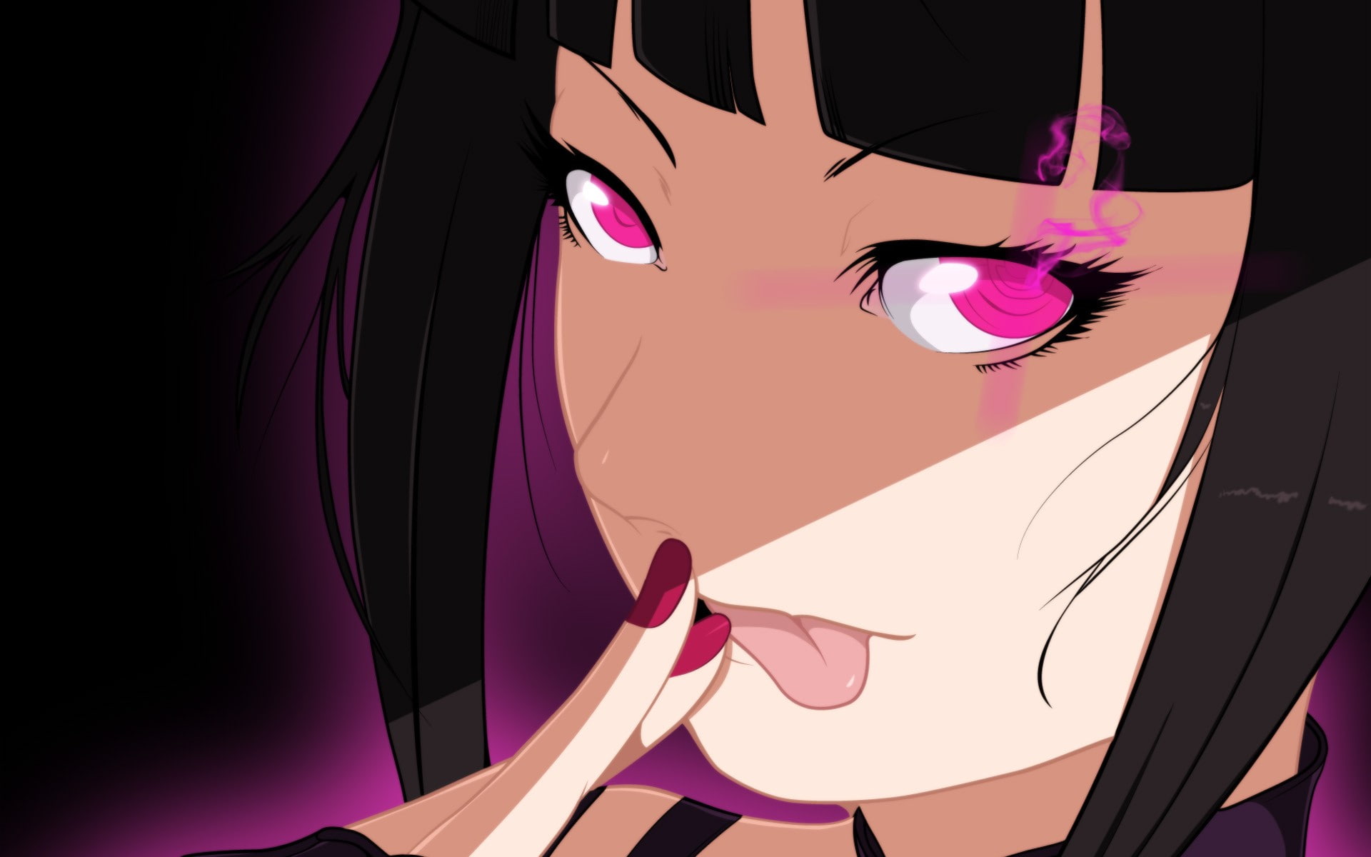 street, eyes, edition, super, purple, arcade, han, 1080P, juri, fighter, anime, tongue, HD Wallpaper