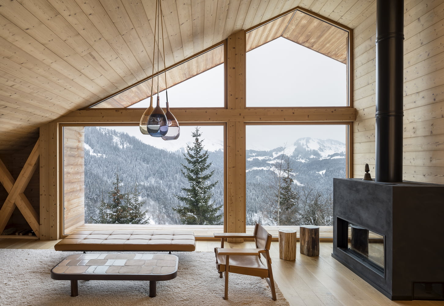 cabin, window, interior, winter, 720P, HD Wallpaper