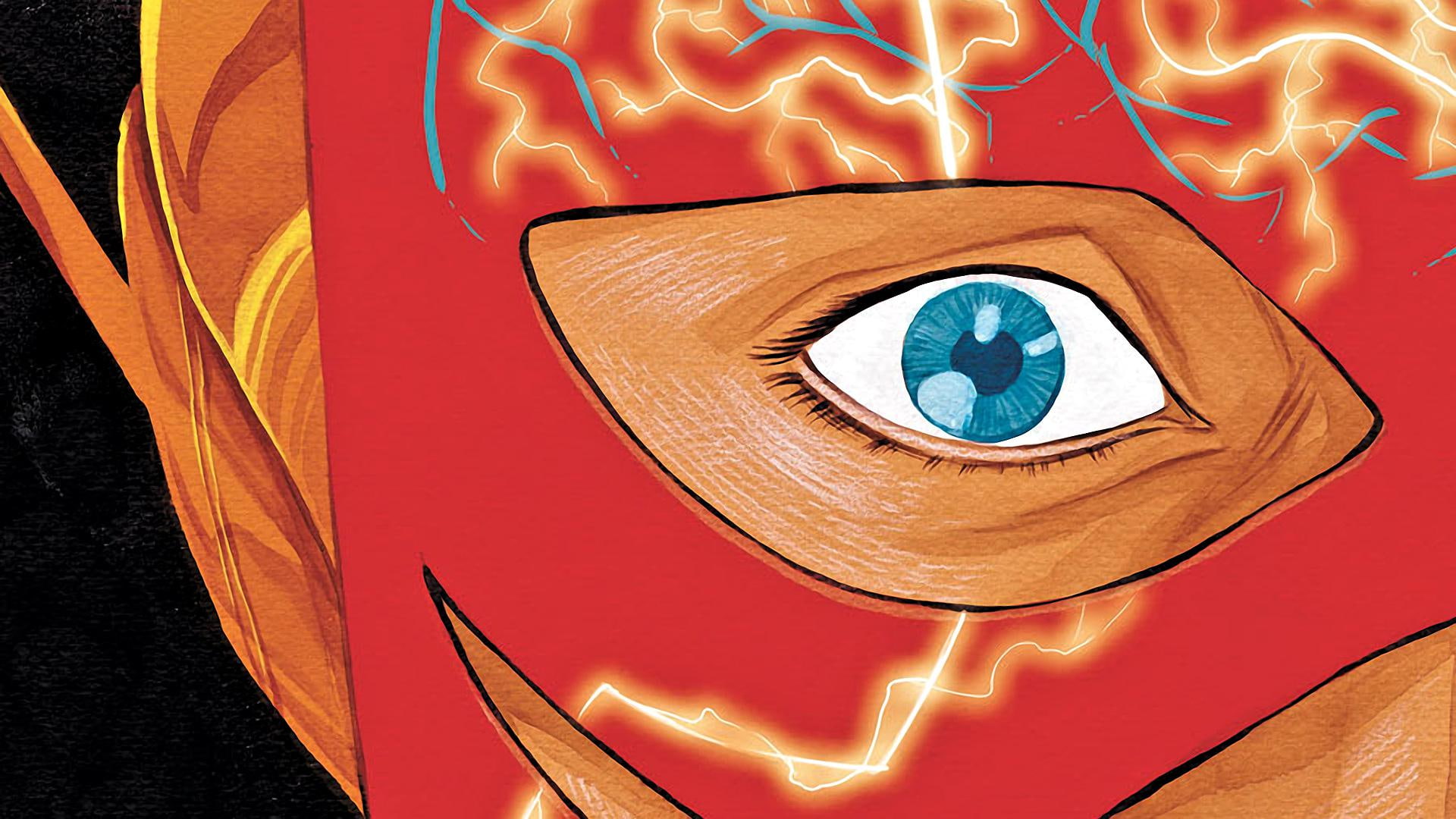 wally west, dc comics, dc, 1080P, wally, flash, red, comics, illustration, person, mask, the flash, west, HD Wallpaper