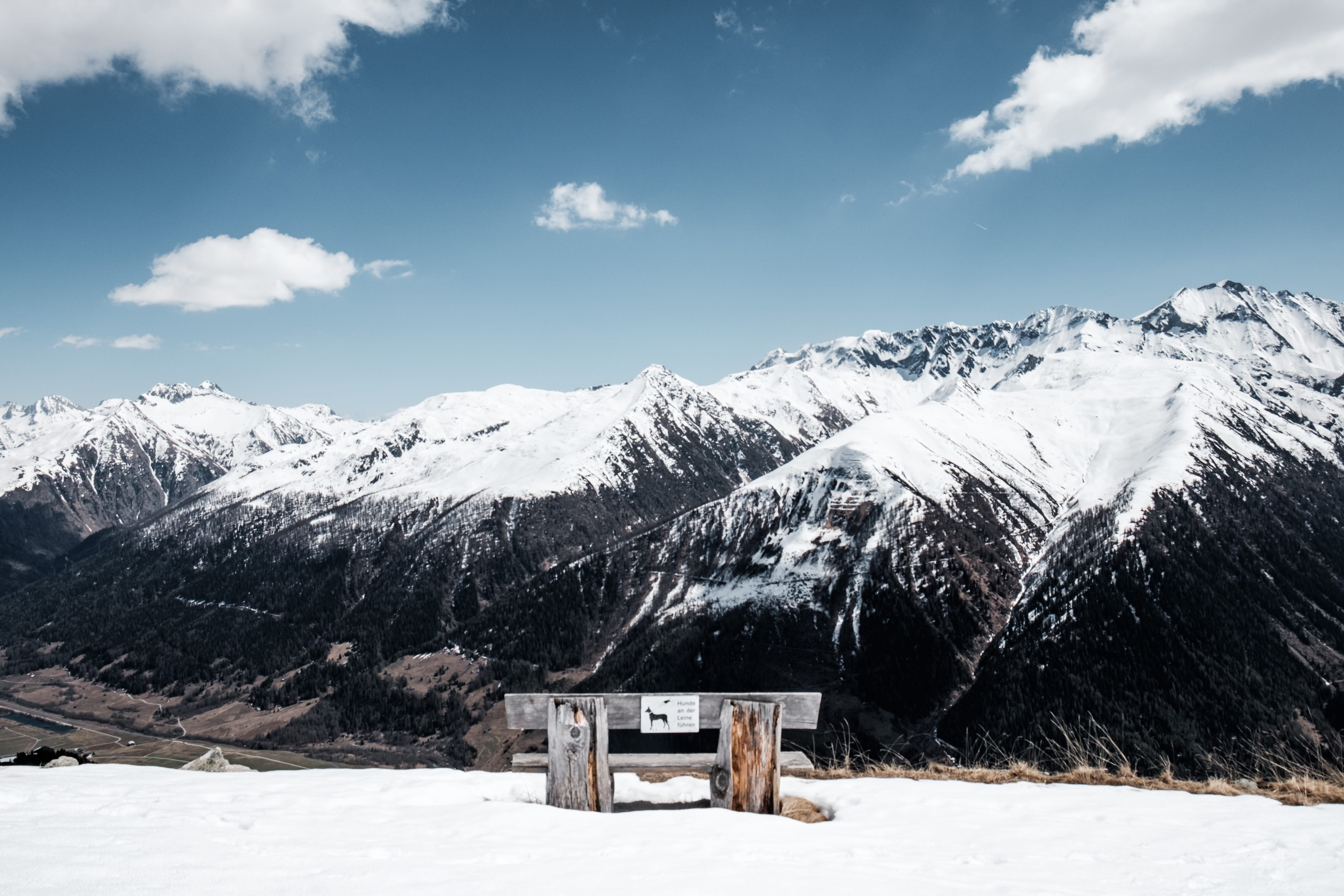 no people, valais, goms, switzerland, landscape, white color, tranquility, cold temperature, suisse, wood - material, scenics - nature, mountain peak, münster vs, HD Wallpaper