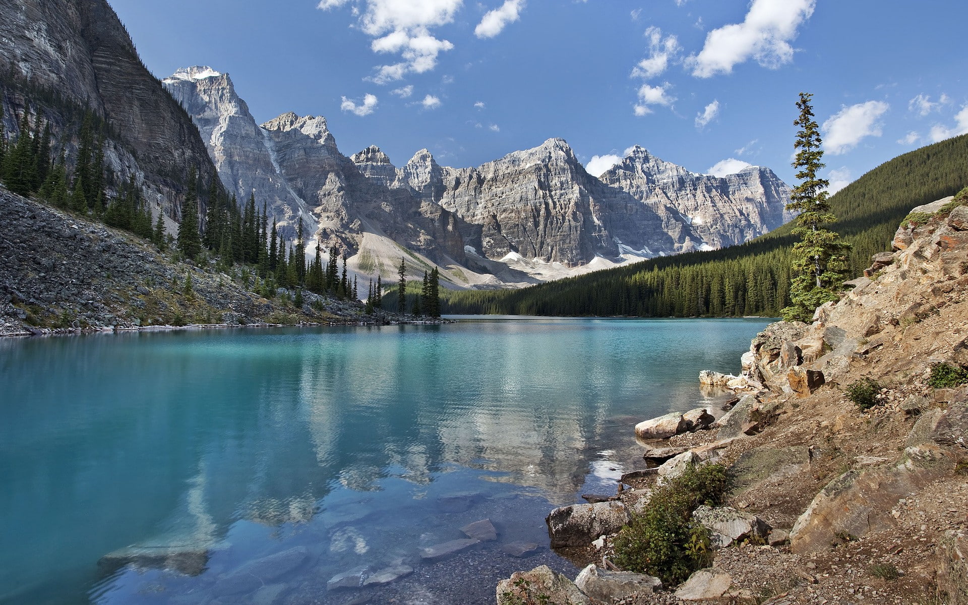landscape, Lake Louise, nature, 1080P, HD Wallpaper