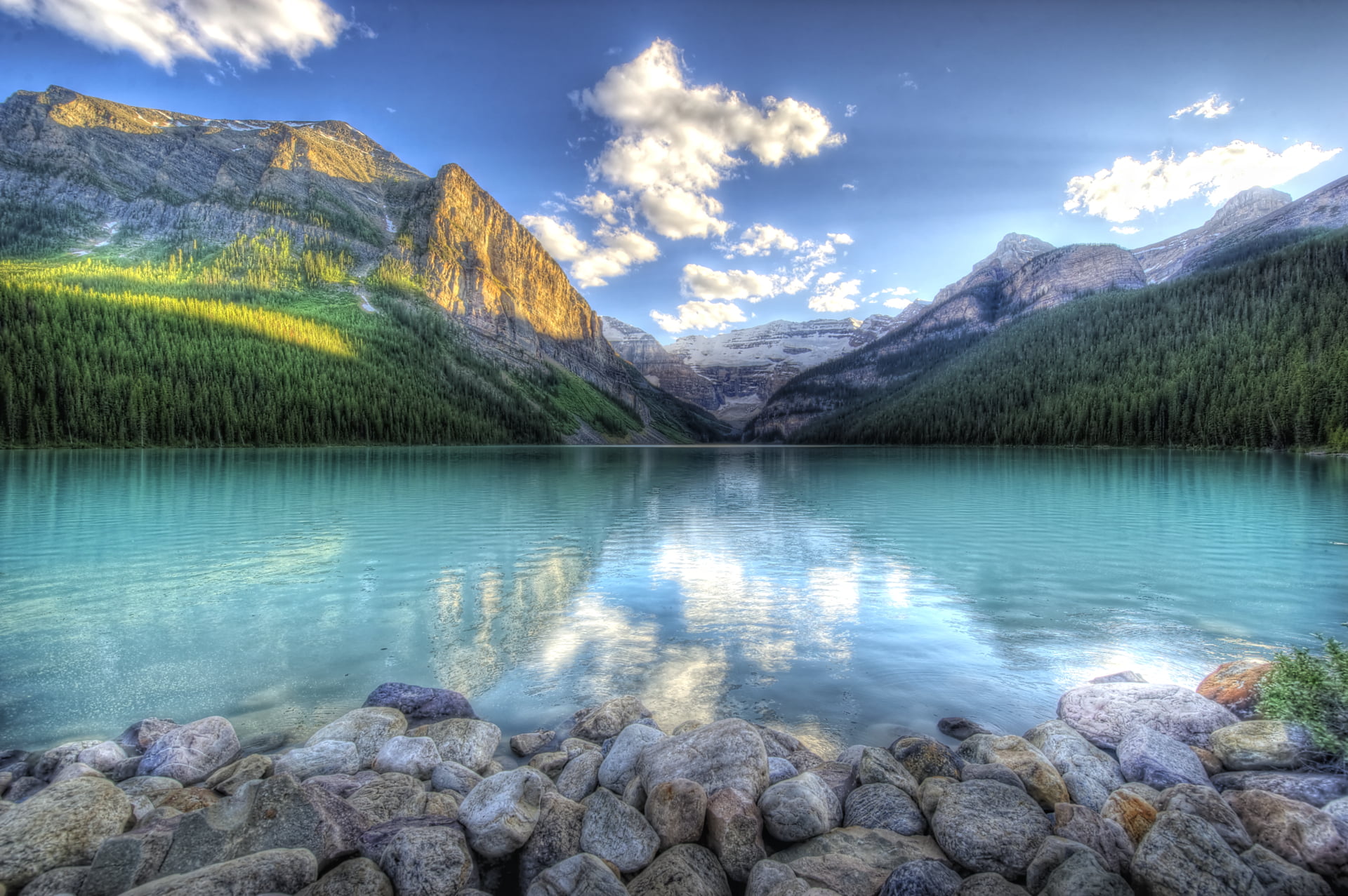 blue, landscape, lake, scenics - nature, tourism, formation, panoramic, national Park, scenics, gray, national Landmark, outdoors, rocky Mountains, mountain Peak, HD Wallpaper