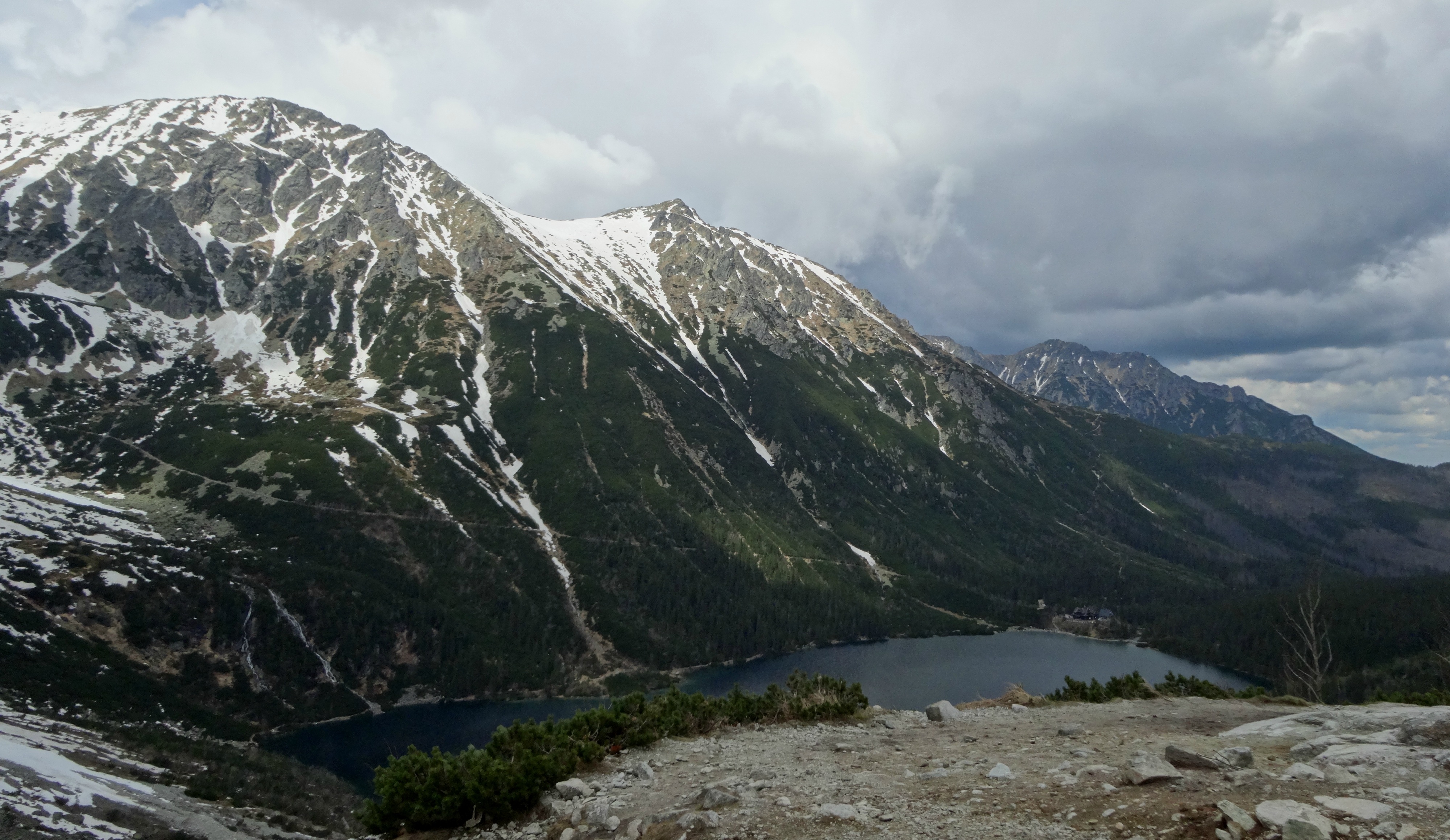rock, mountains, outdoors, water, environment, mountain, sky, the high tatras, day, non-urban scene, scenics - nature, beauty in nature, nature, the national park, HD Wallpaper
