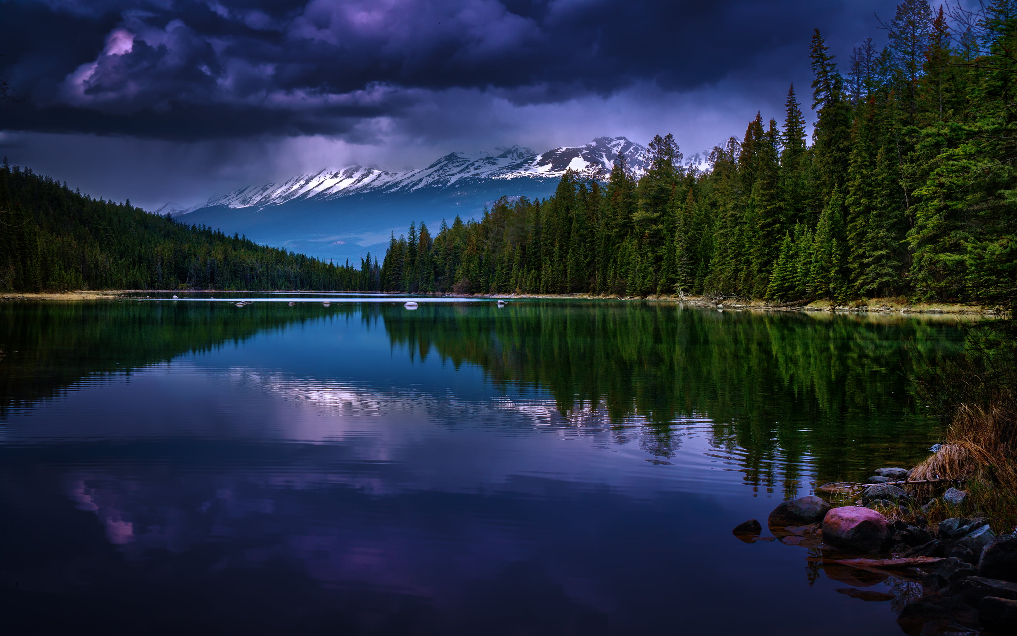 landscape, tree, tourism, rock - Object, idyllic, mountain, extreme Terrain, non-Urban Scene, body, beauty In Nature, tranquility, water, rocky Mountains, HD Wallpaper