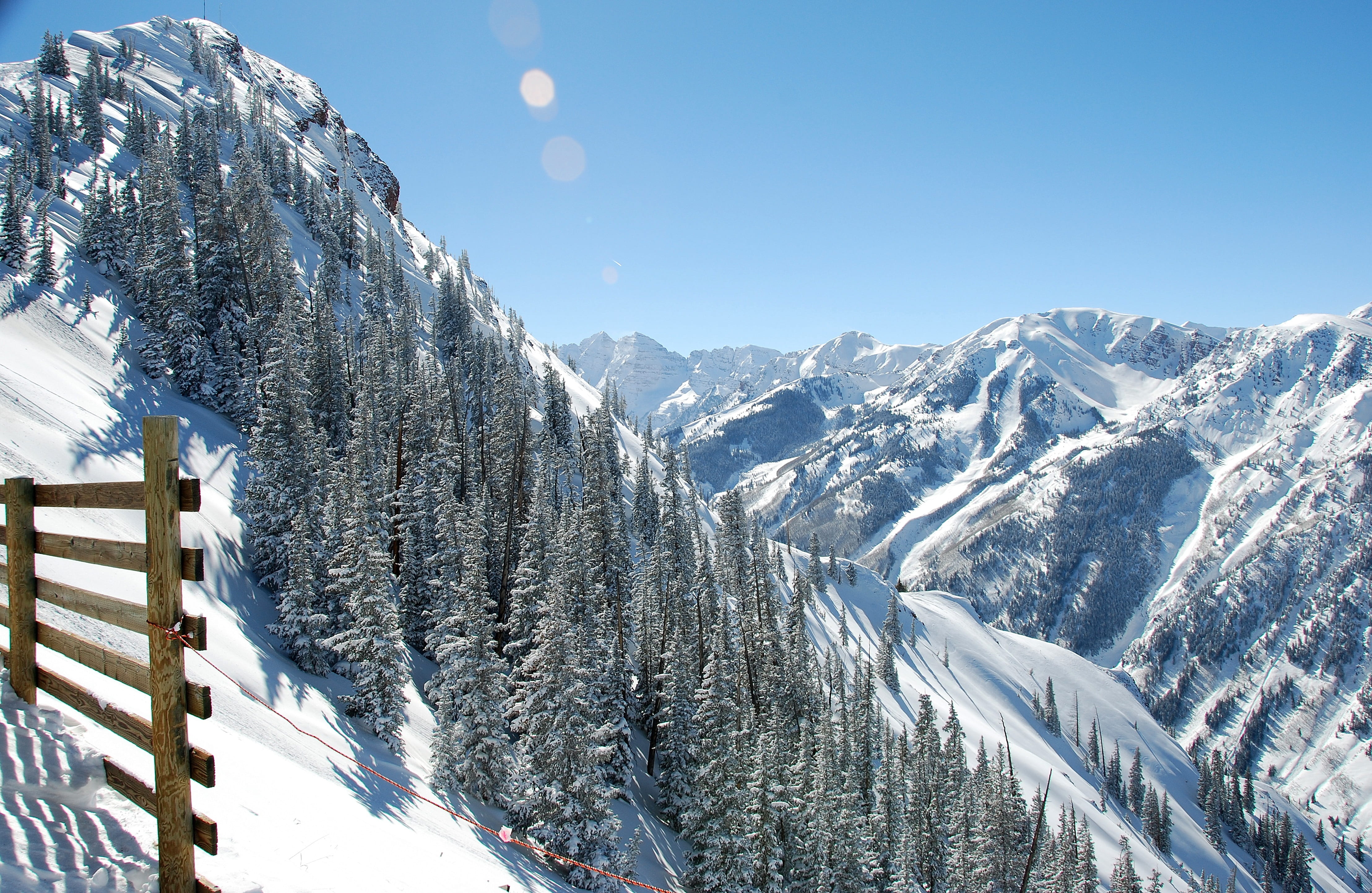 no people, colorado, aspen, united states, beauty in nature, winter, scenics - nature, 4K, cold temperature, tranquility, outdoors, snowcapped mountain, HD Wallpaper
