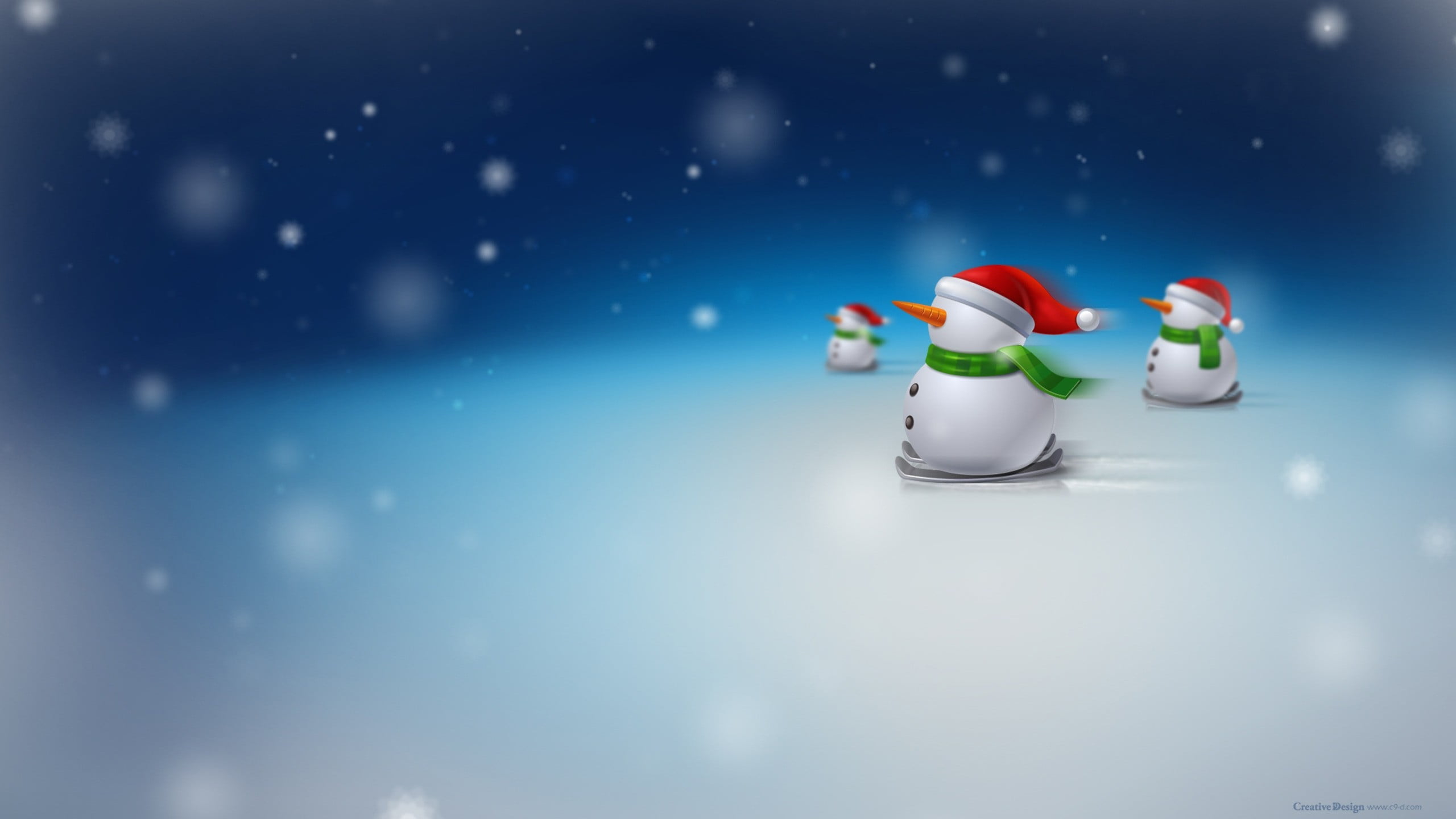 Christmas, care, winter, white color, skiing, 2K, snoman, snowmen, no people, studio shot, toy, cold temperature, food and drink, snowflake, blue background, HD Wallpaper