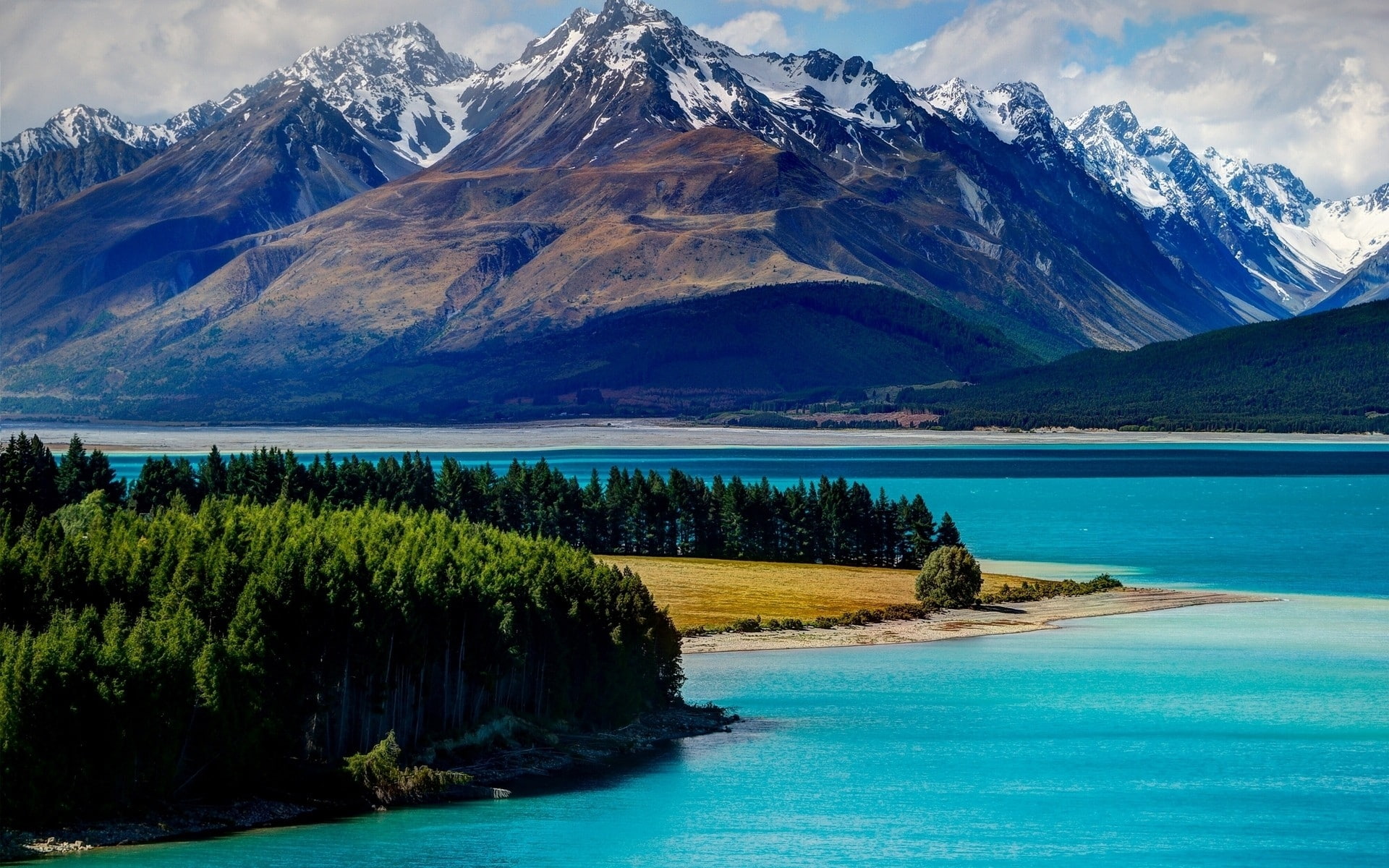 Lake Tekapo, landscape, tekapo, new, lake, zealand, 1080P, HD Wallpaper