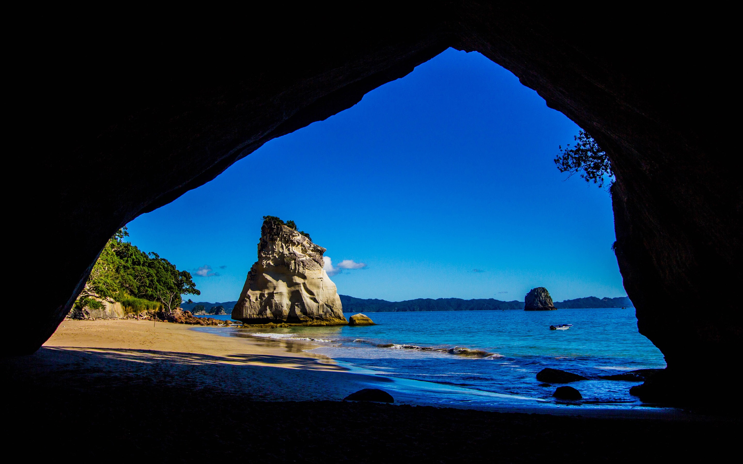 Caves, 2K, New, Sea, Zealand, Travel, From, Look, Cathedral, HD Wallpaper