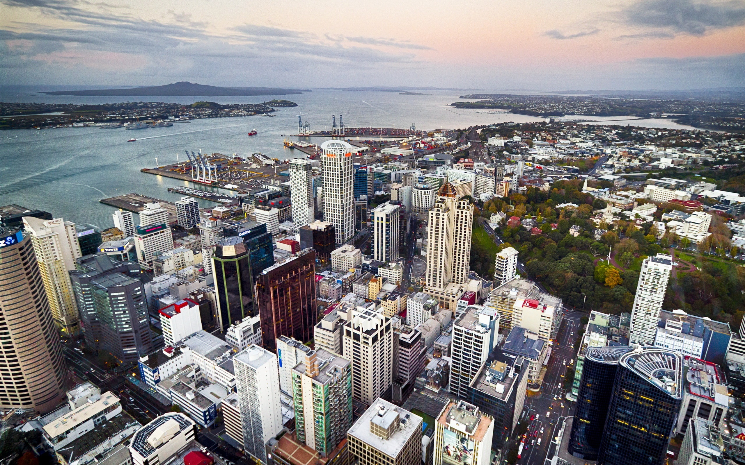 Zealand, Auckland, Street, New, City, Buildings, Coast, 2K, HD Wallpaper
