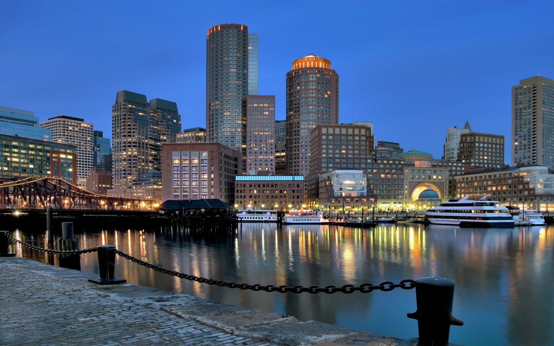 sky, no people, nature, skyscraper, outdoors, building exterior, Boston, office building exterior, modern, architecture, urban skyline, waterfront, financial district, HD Wallpaper