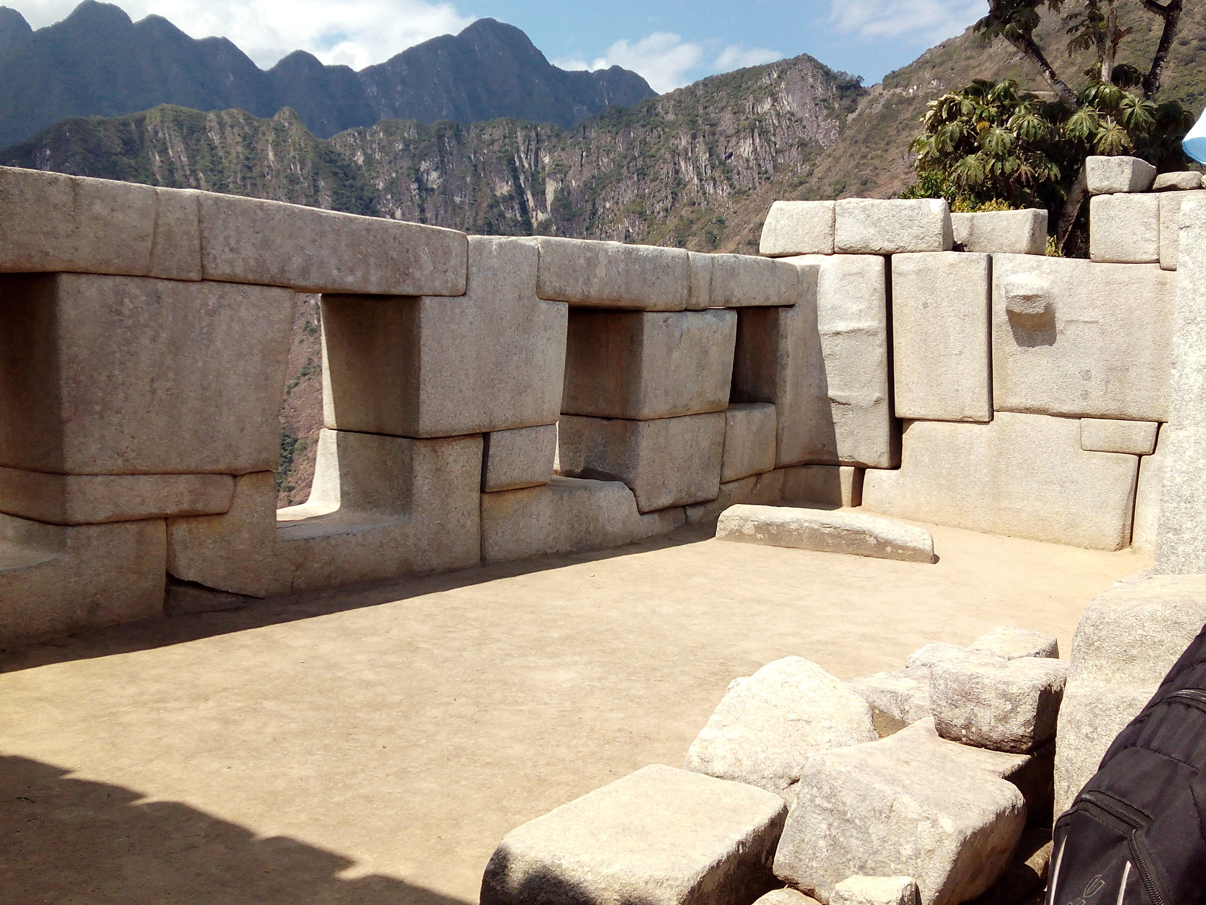 archeology, stone wall, sacred plaza, concrete, sunlight, rock - object, ancient, mountain range, mountain, history, architecture, inca, solid, day, no people, HD Wallpaper