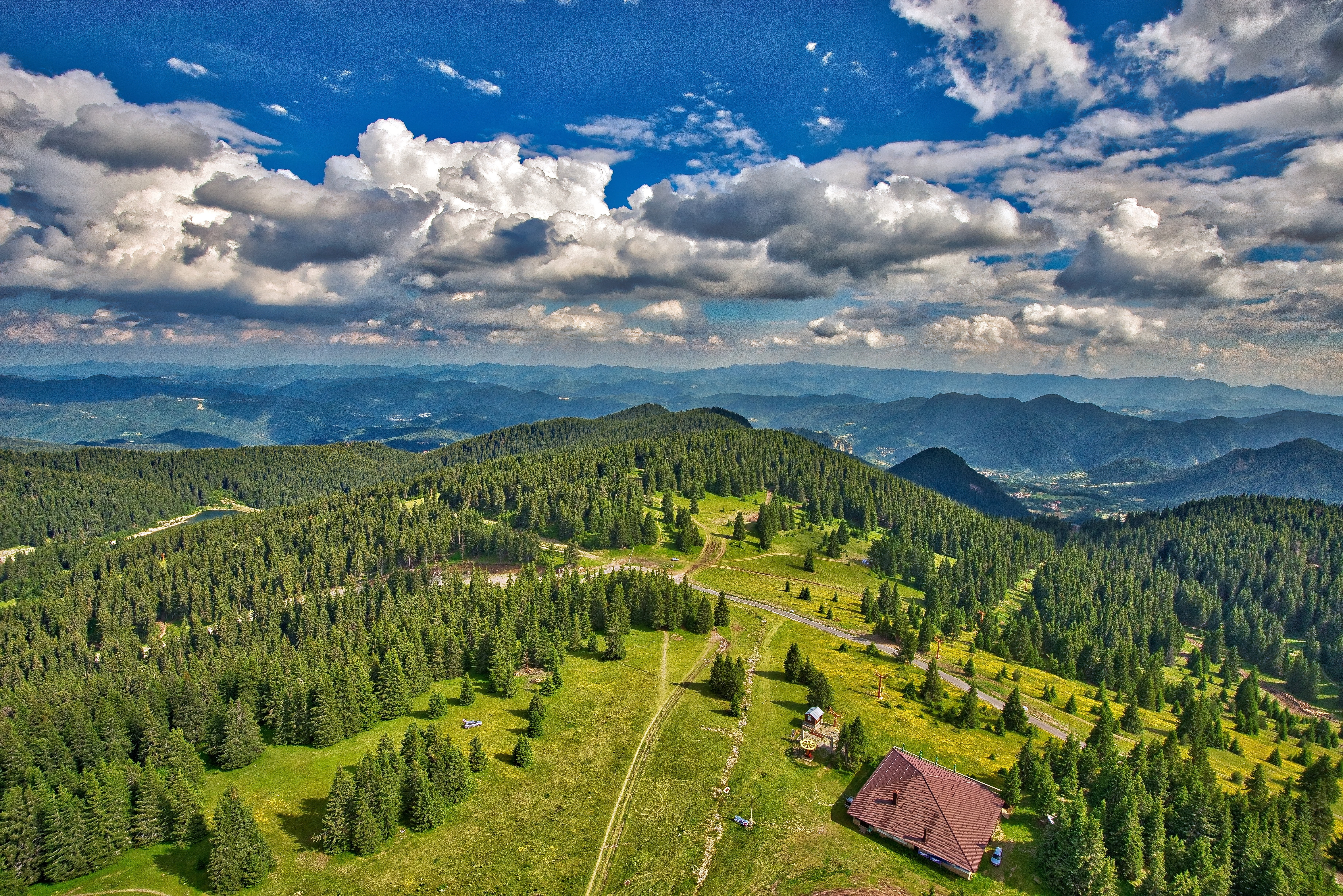 scenics - nature, environment, landscape, plant, bulgaria, surrounded, scenery, outdoor, cloudscape, sky, house, beauty in nature, nature, mountain, scene, HD Wallpaper