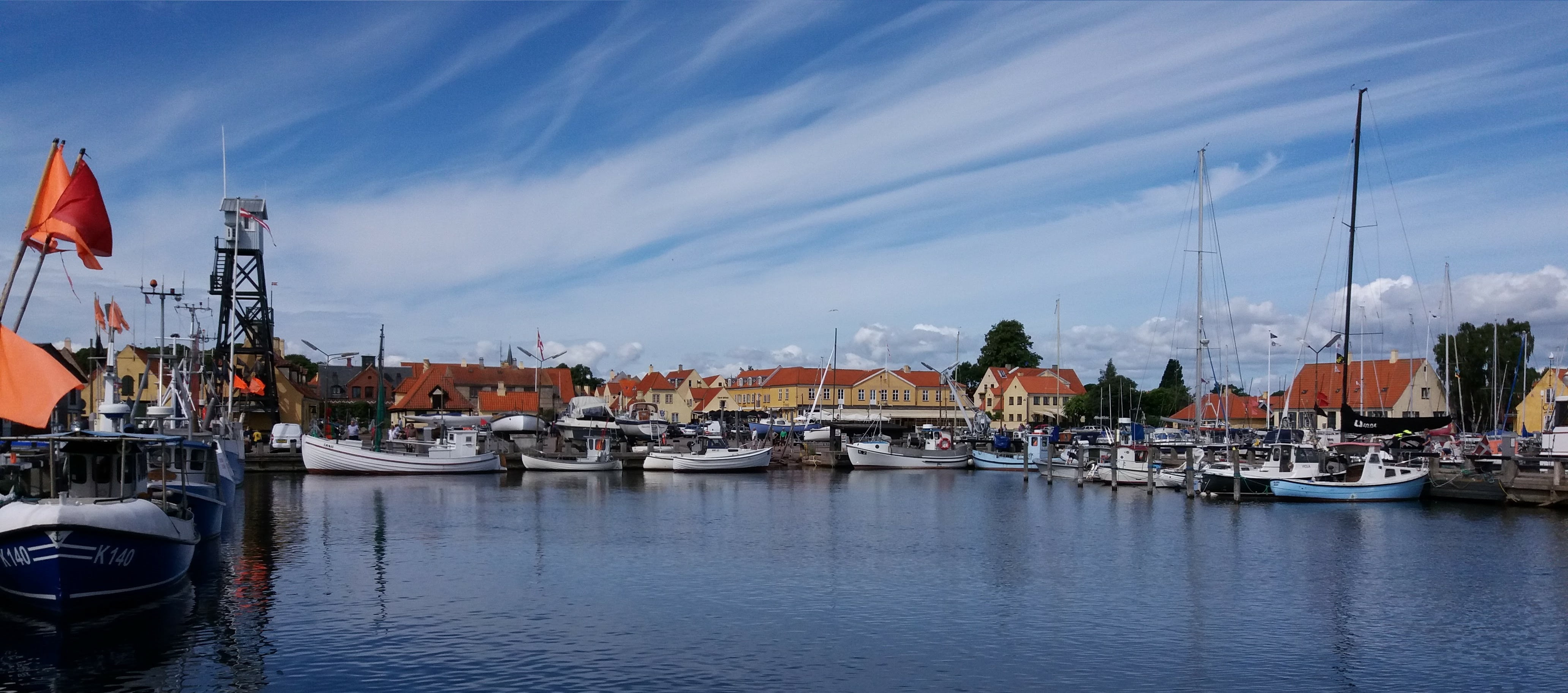 background, sky, reflection, nature, no people, 4K, water, nearby attraction, fishing boats, holiday, sailboat, fishing, sea, port, architecture, building exterior, HD Wallpaper