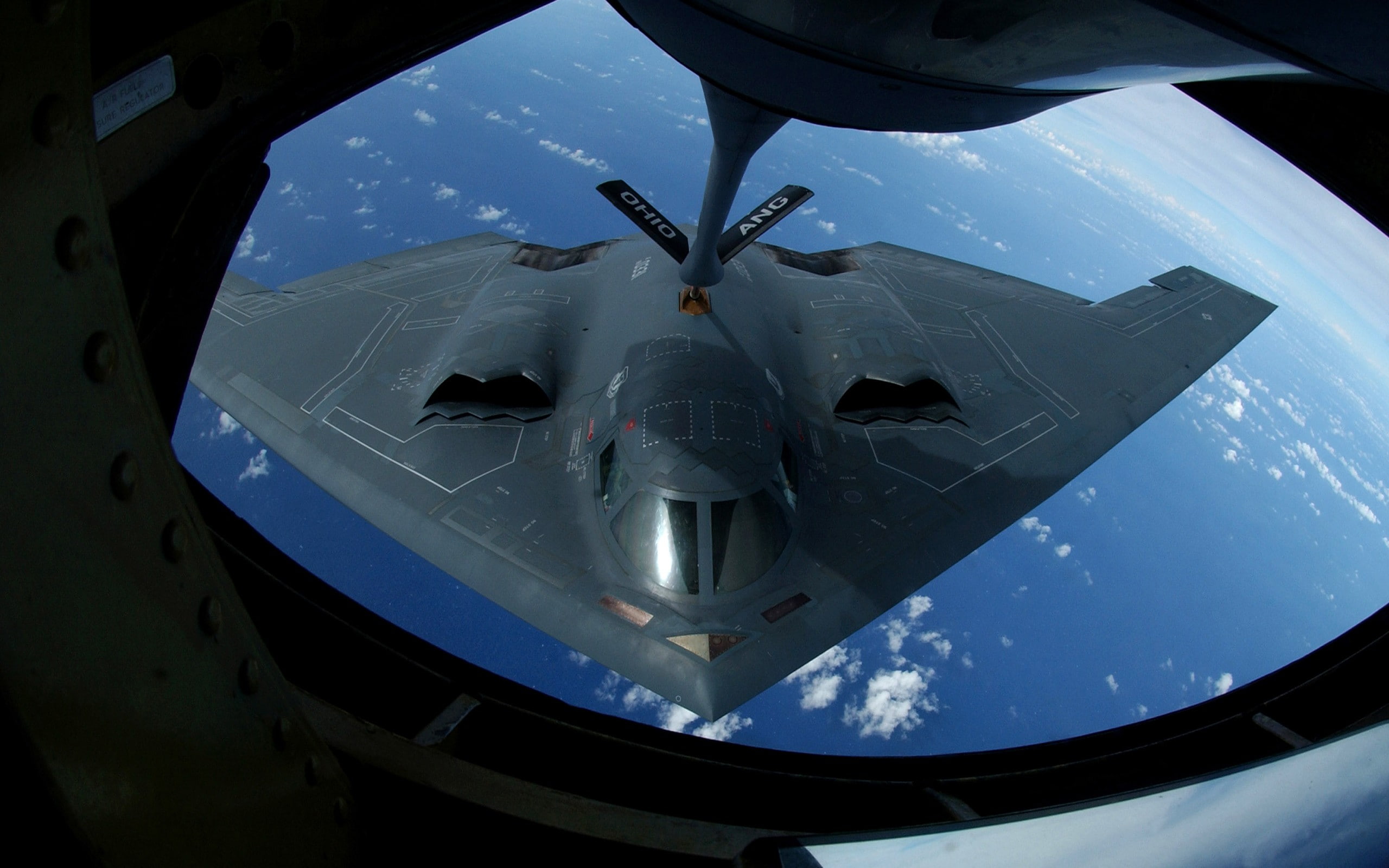 mode of transportation, mid-air, army, fighter plane, Bomber, air force, day, airplane, no people, Military Aircraft, cockpit, aircraft, 2560x1600 px, sky, HD Wallpaper