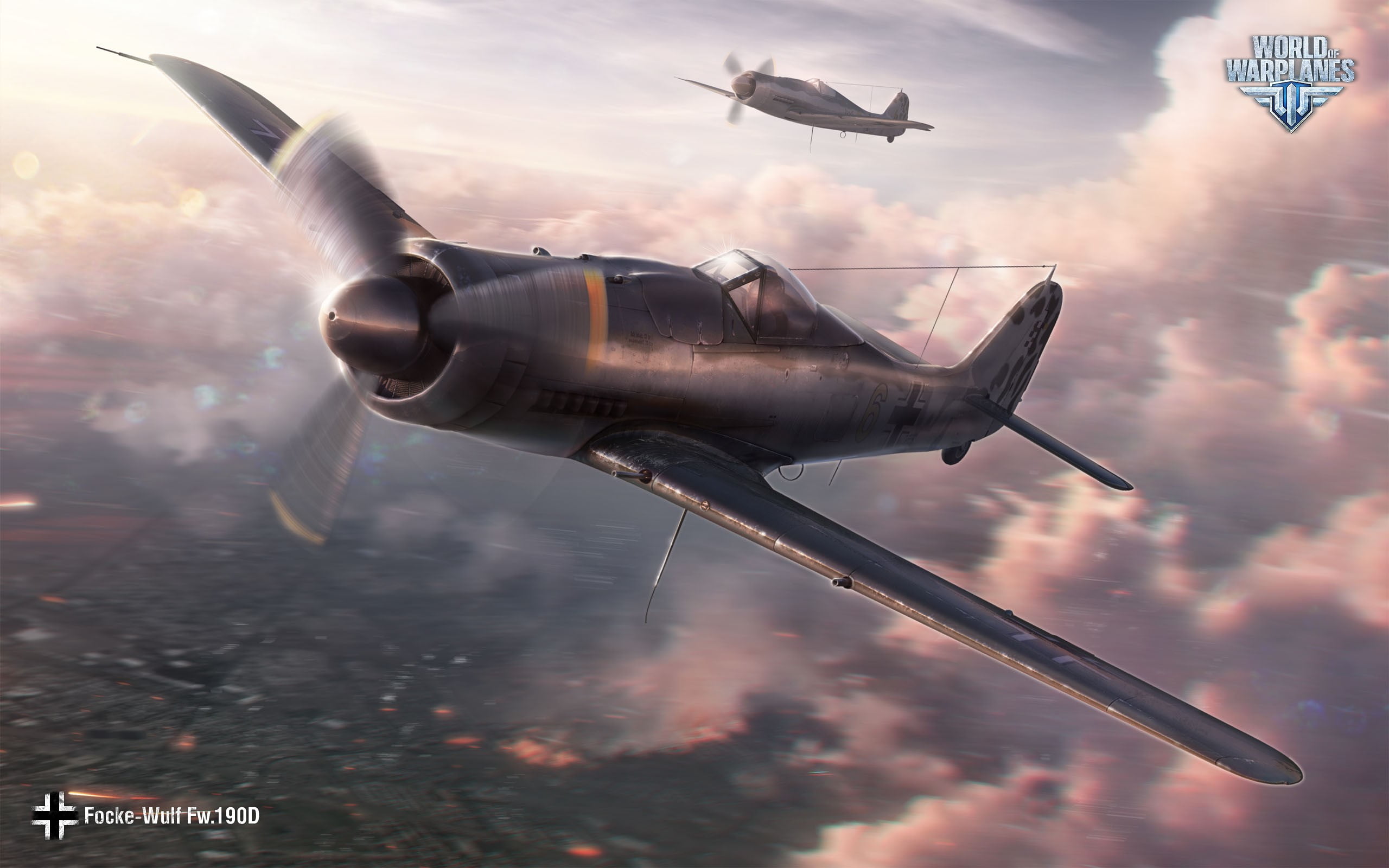 military, cloud - sky, sunset, Focke-Wulf, mode of transportation, plane, sky, nature, fw 190, no people, air vehicle, 2K, airplane, wargaming, aerospace industry, HD Wallpaper
