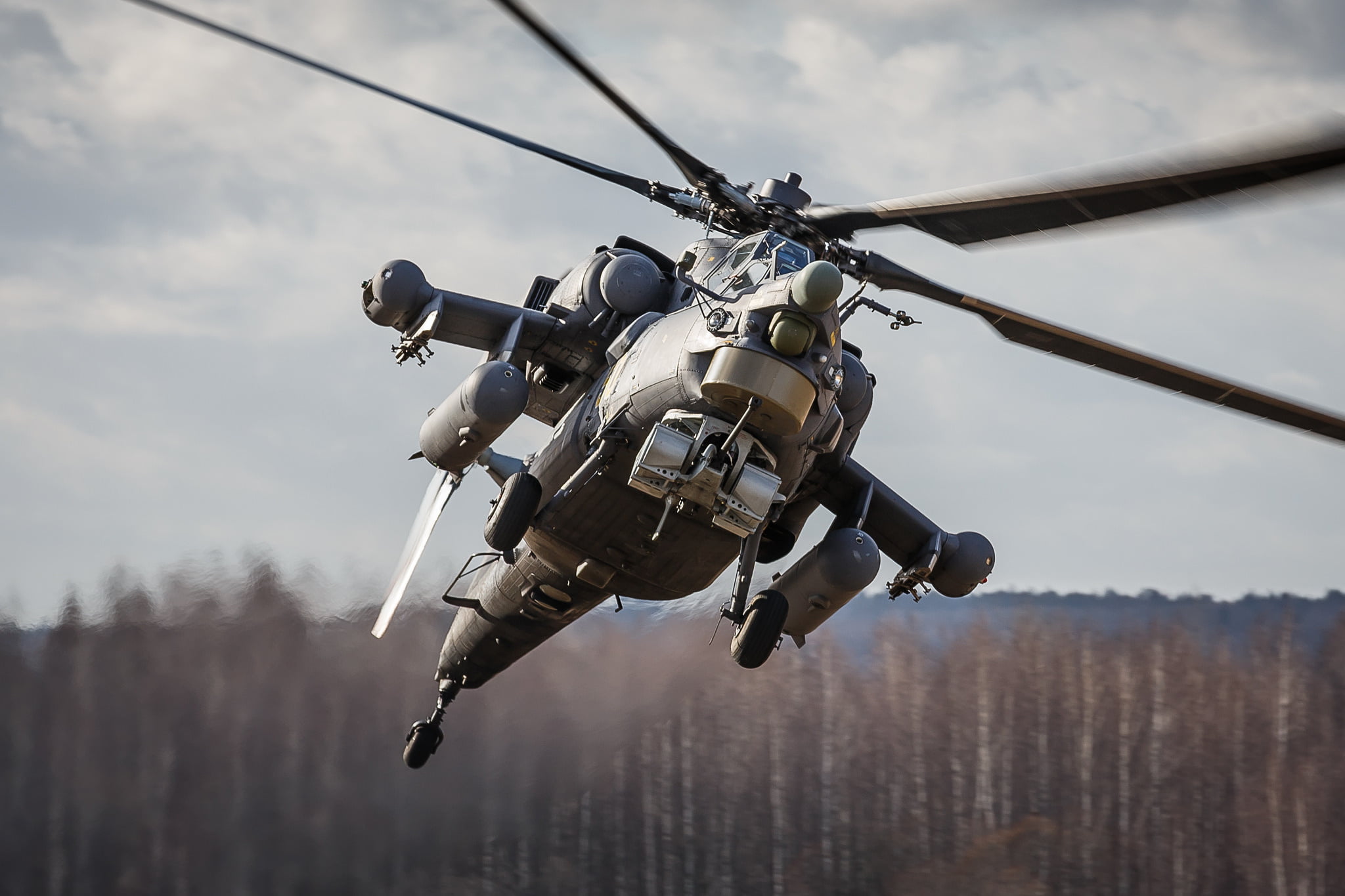 mi-28, speed, blue, 1080P, gray, technology, russian, air Vehicle, travel, surveillance, day, outdoors, no people, helicopter, propeller, remote Controlled Toy, HD Wallpaper