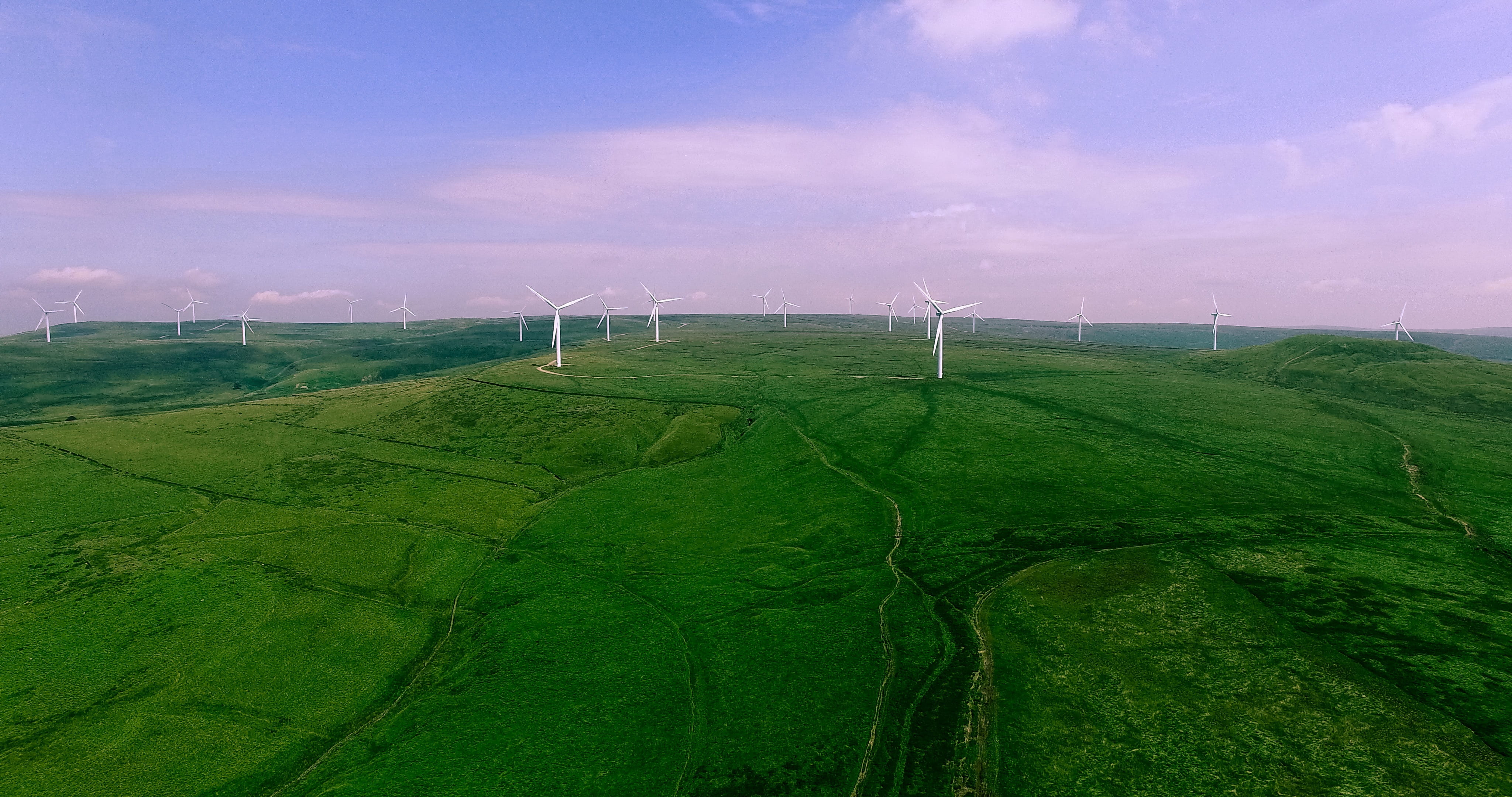 photography, tranquility, renewable energy, turbine, innovation, flying, field, landscape, power supply, quadcopter, green color, sustainable resources, HD Wallpaper
