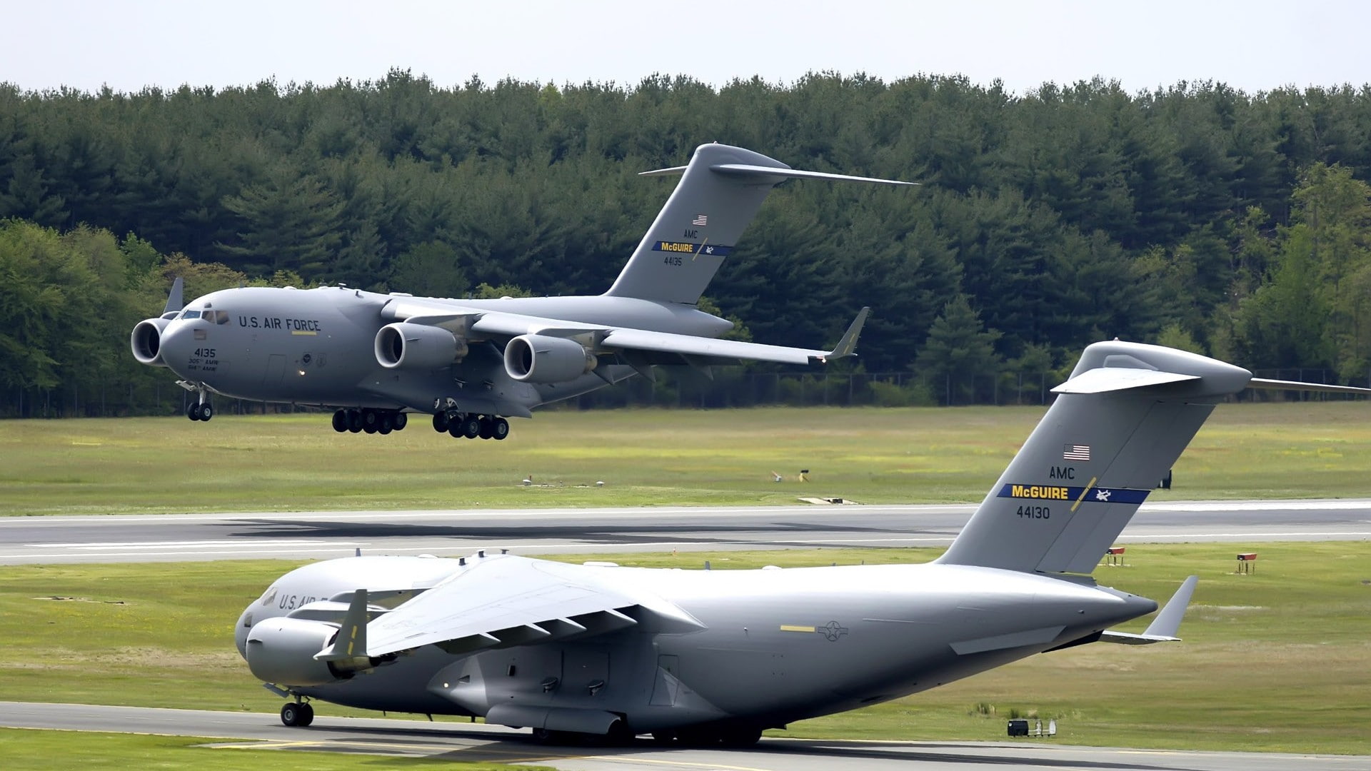 airplane, military aircraft, military, jets, C-17 Globmaster, aircraft, sky, 1080P, HD Wallpaper