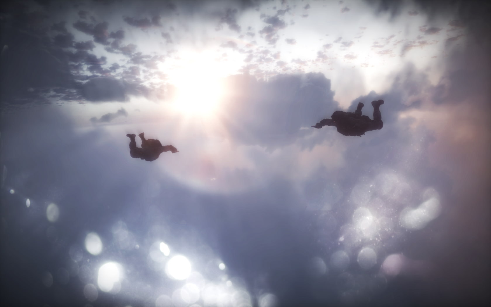 skydiving, sky, 720P, jumping, HD Wallpaper
